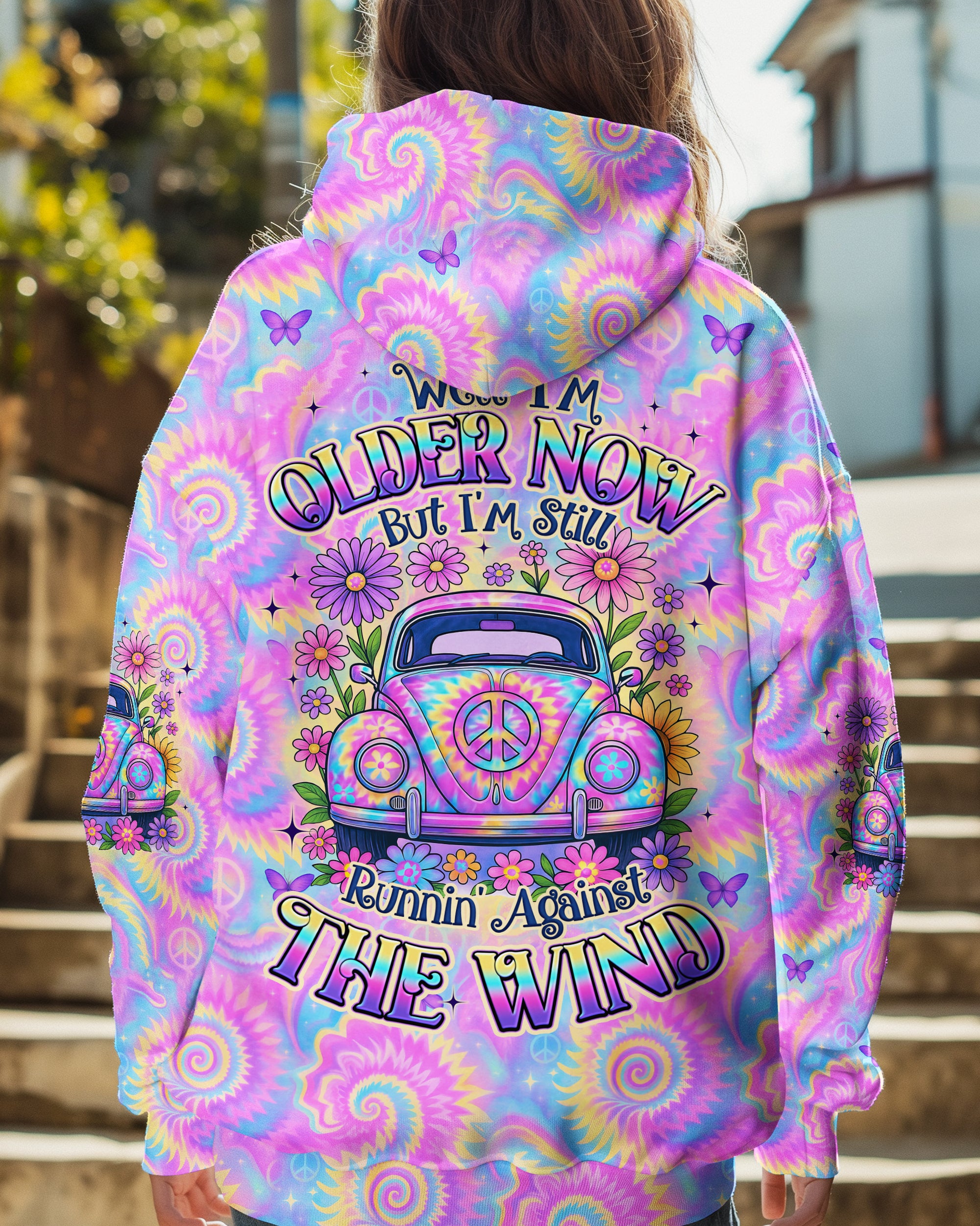 RUNNING AGAINST THE WIND TIE DYE ALL OVER PRINT - TYQY2506253
