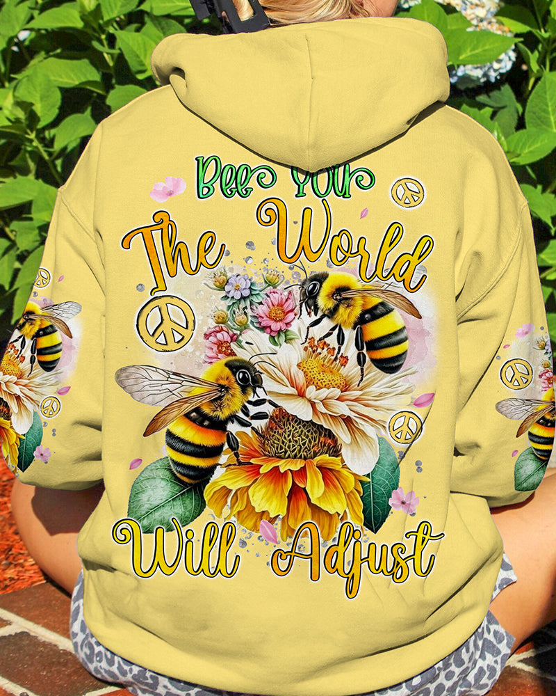 BEE YOU THE WORLD WILL ADJUST ALL OVER PRINT - TYQY0601244
