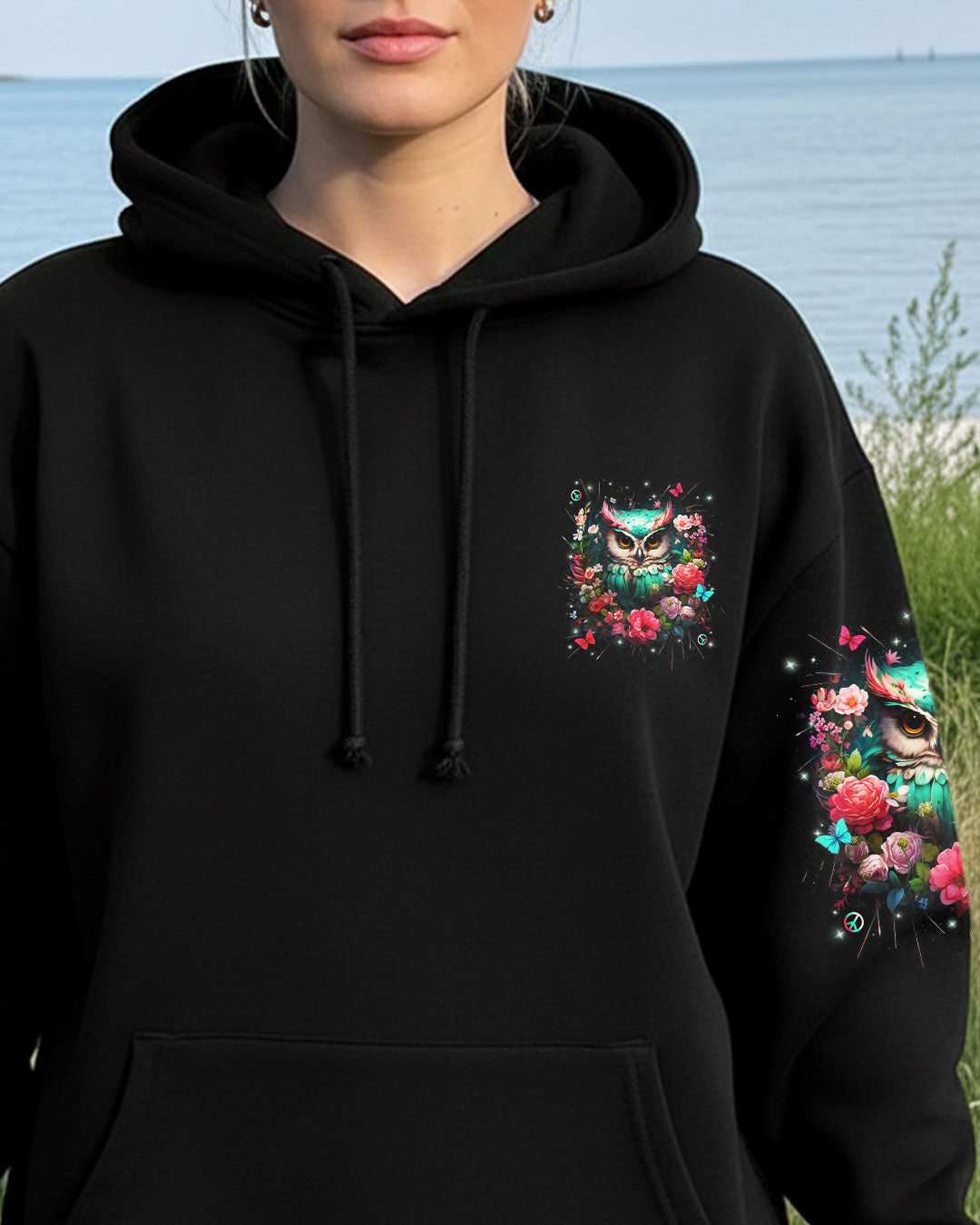 BE YOU THE WORLD WILL ADJUST OWL ALL OVER PRINT - YHLN1010254