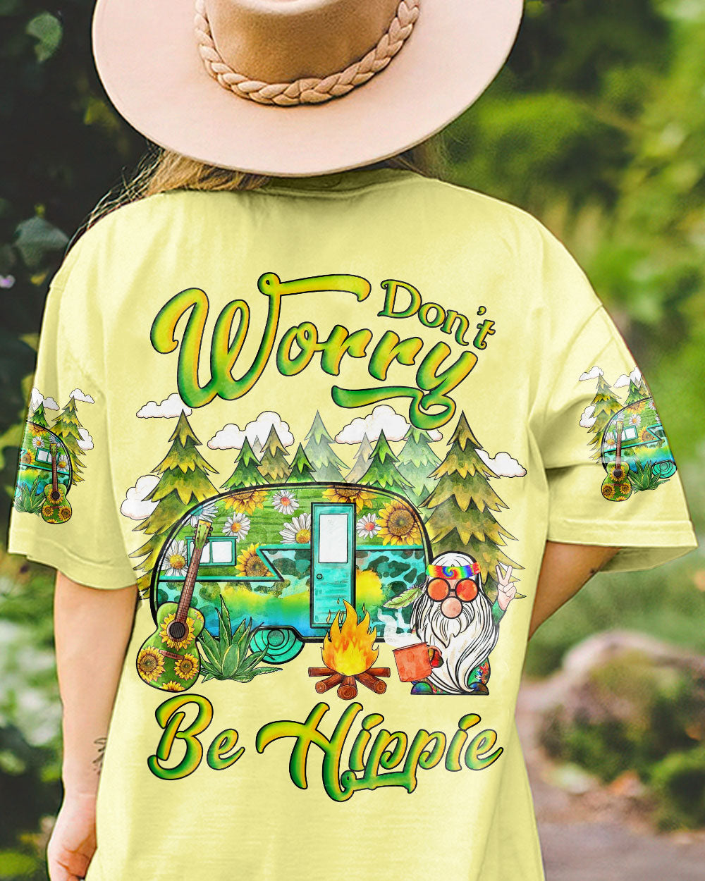 DON'T WORRY BE HIPPIE ALL OVER PRINT - YHLN2306233