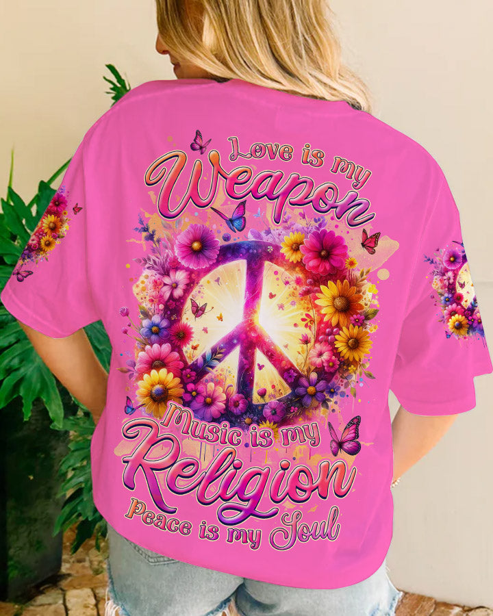 PEACE IN MY SOUL FLORAL ALL OVER PRINT - TLNZ1501242