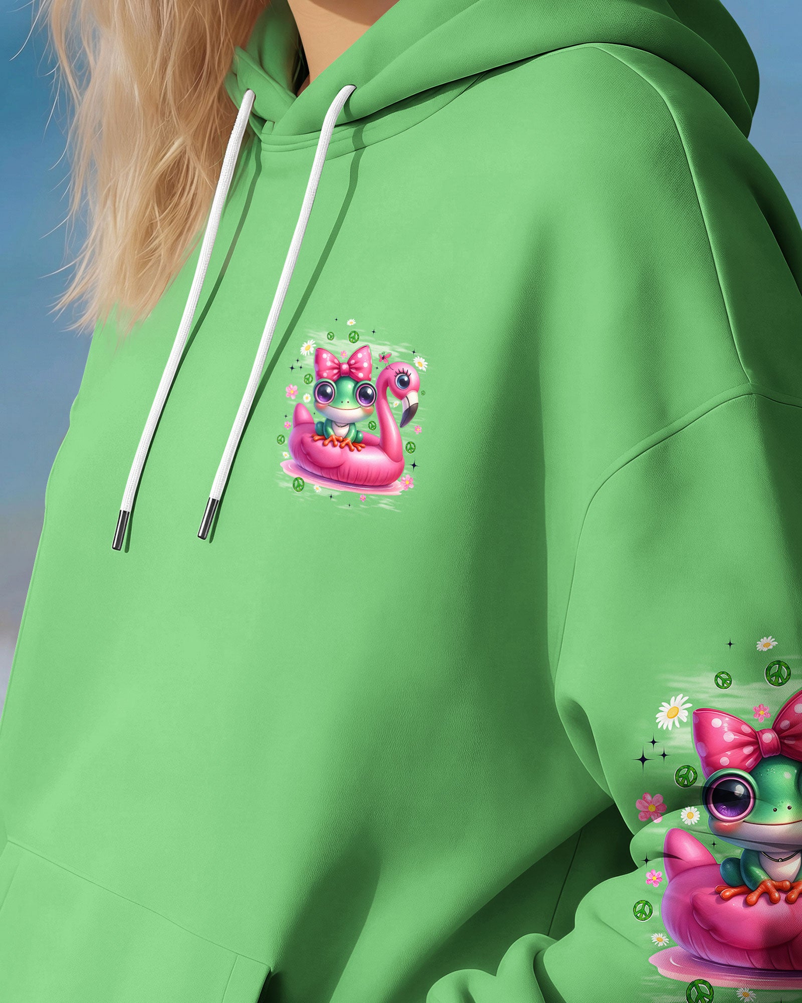BE YOU THE WORLD WILL ADJUST FROG ALL OVER PRINT - TYQY1612253