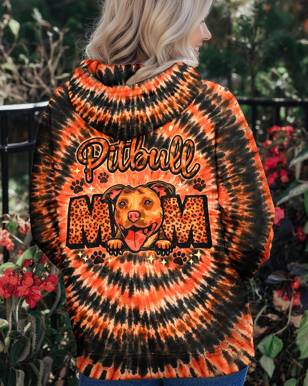 PITBULL MOM DOG SWIRL ALL OVER PRINT - TLHG0503262