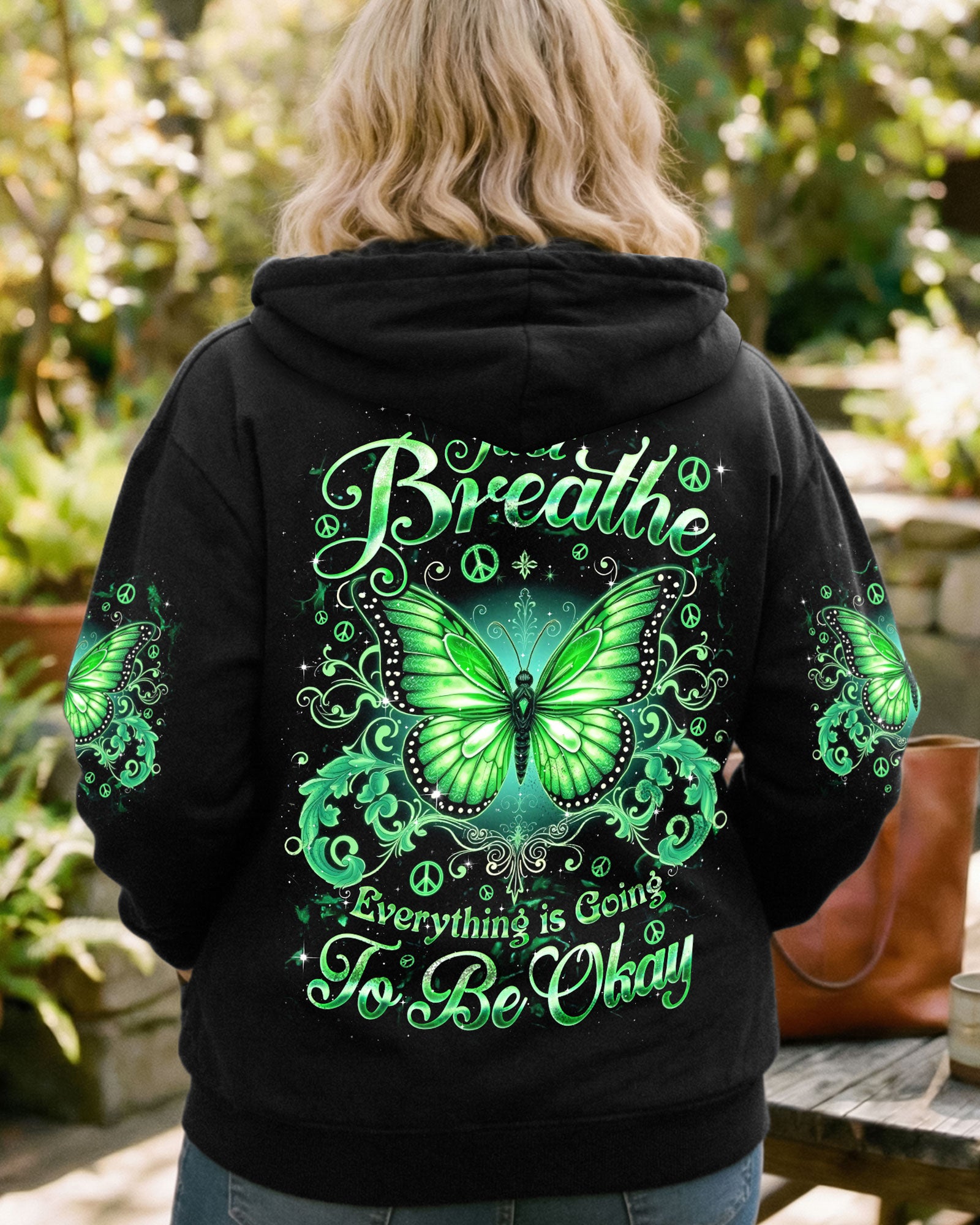 JUST BREATHE BUTTERFLY ALL OVER PRINT - TYQY2803262