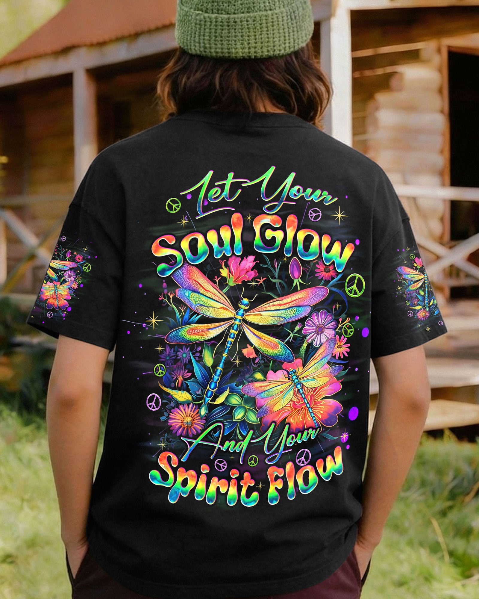 LET YOUR SOUL GLOW DRAGONFLY ALL OVER PRINT - TYQY2301261