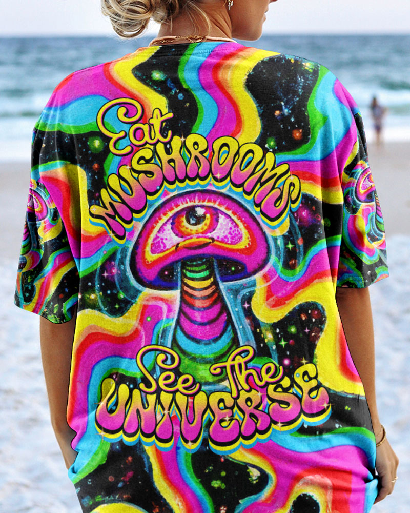 EAT MUSHROOMS SEE THE UNIVERSE TIE DYE ALL OVER PRINT - TYTM1601244