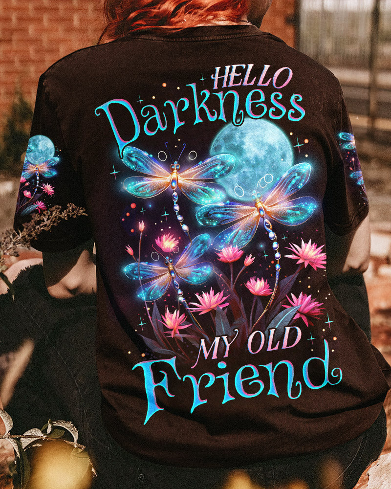 HELLO DARKNESS MY OLD FRIEND DRAGONFLY ALL OVER PRINT - TLNZ1107233