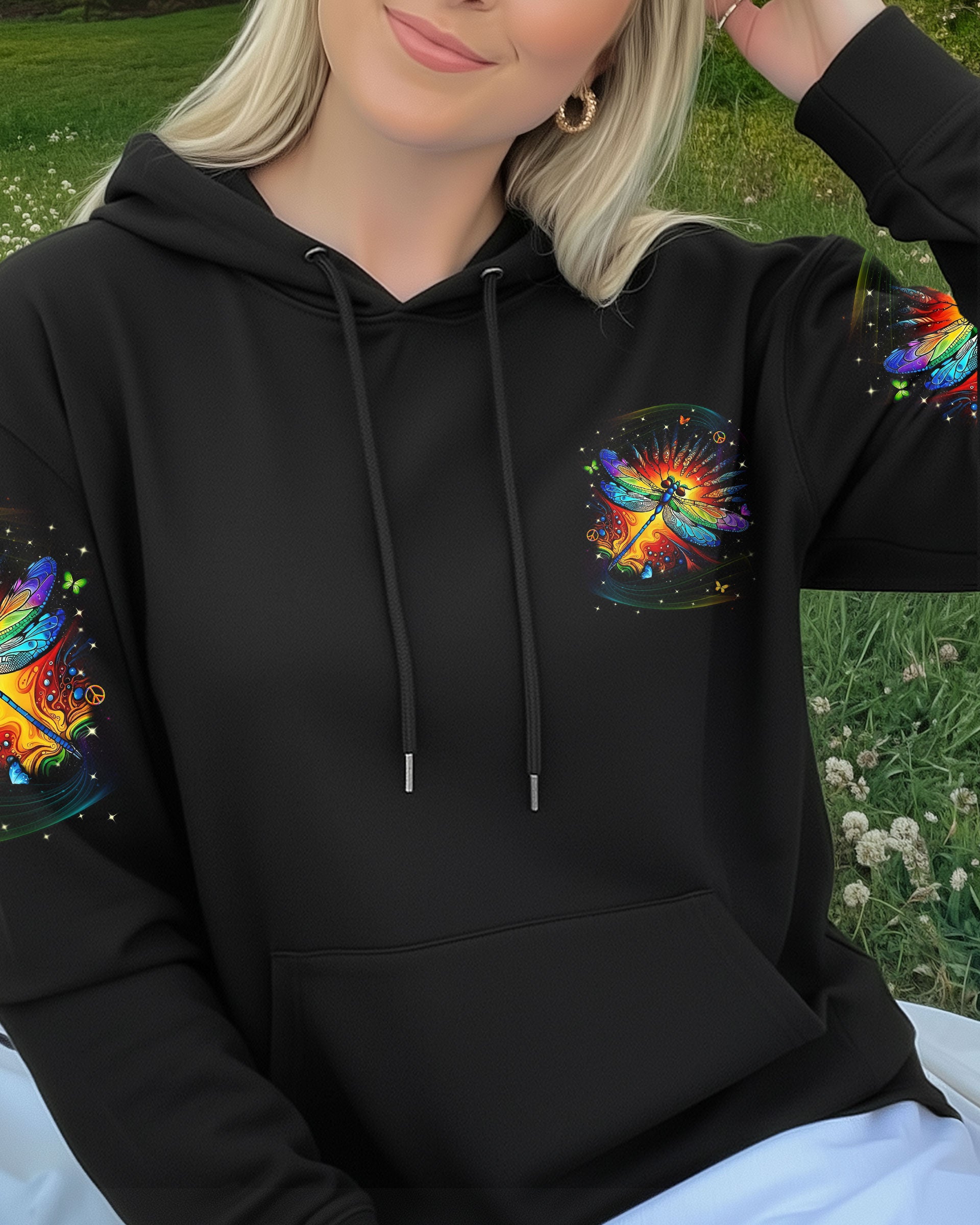 BE YOU THE WORLD WILL ADJUST DRAGONFLY ALL OVER PRINT -  YHLN1512252