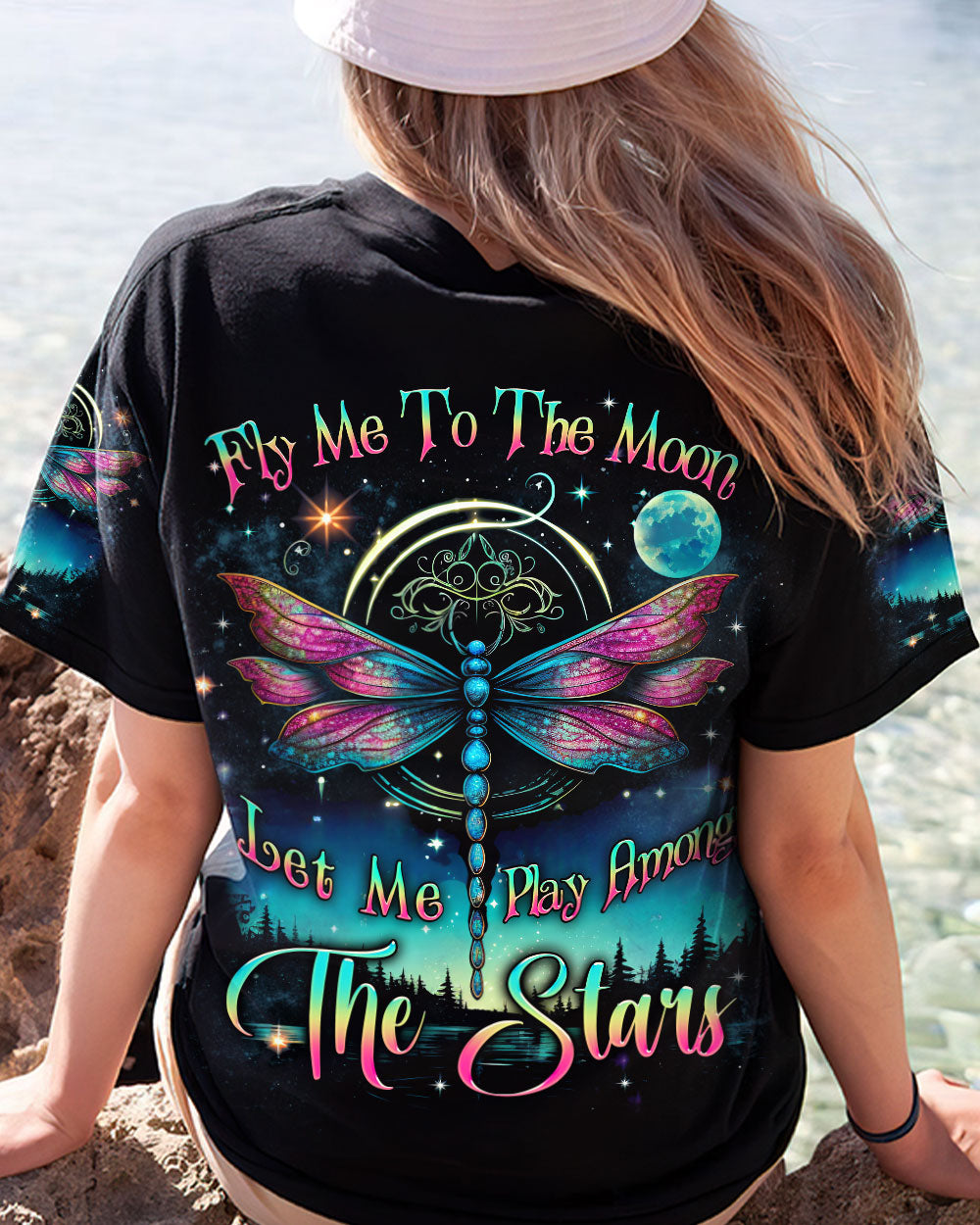 FLY ME TO THE MOON DRAGONFLY ALL OVER PRINT - YHLN1407232