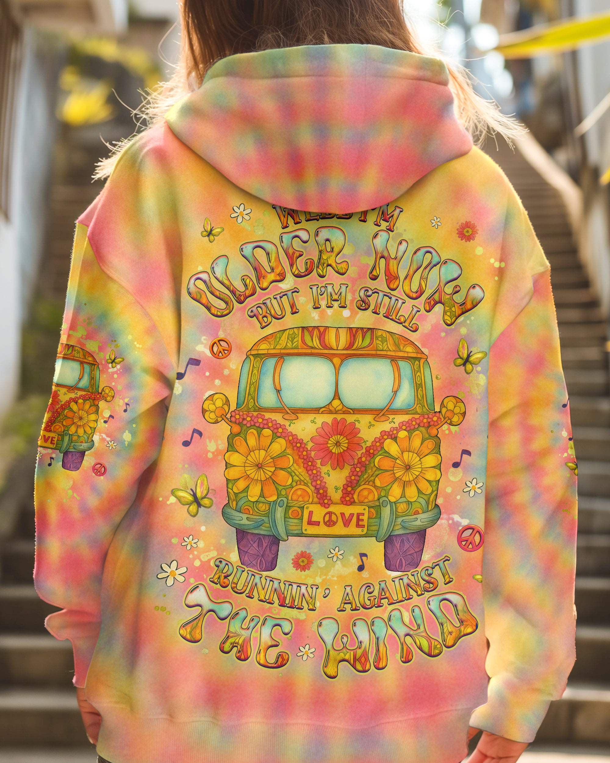 RUNNING AGAINST THE WIND TIE DYE ALL OVER PRINT - YHHG1706254