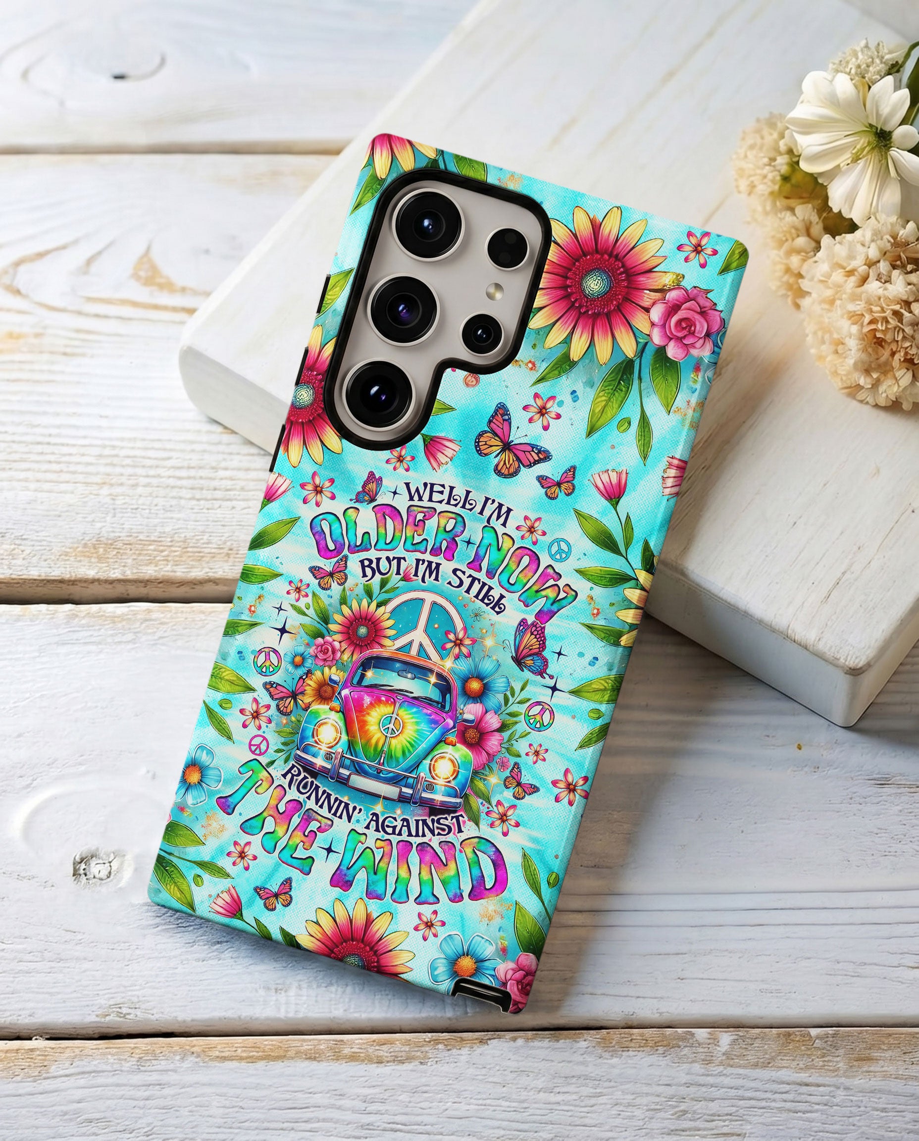 RUNNING AGAINST THE WIND CAR TIE DYE PHONE CASE  - TLNO1804254