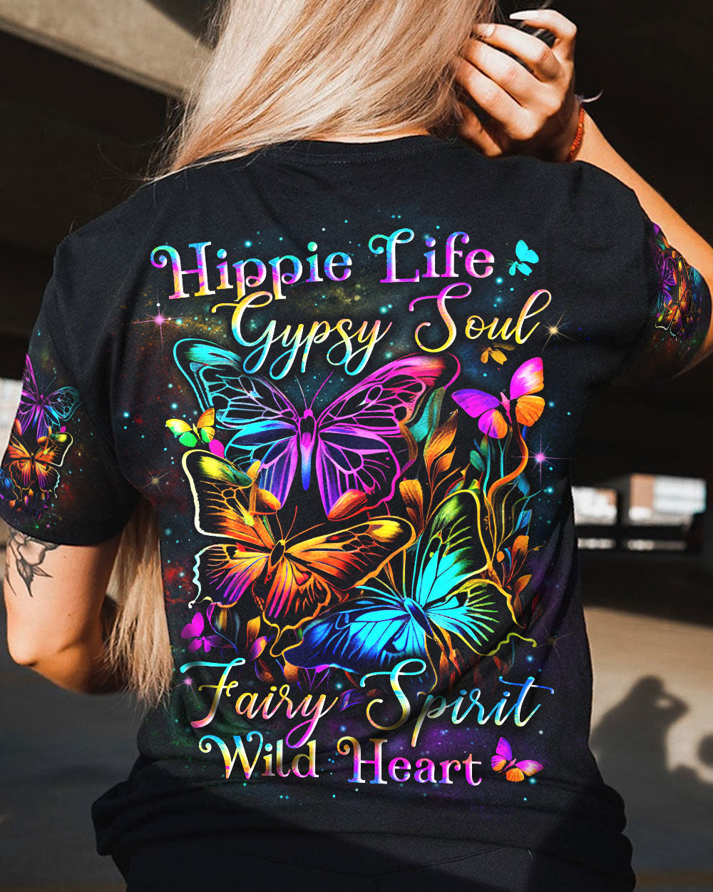 HIPPIE LIFE GYPSY SOUL FAIRY SPIRIT ALL OVER PRINT - YHLN0706231