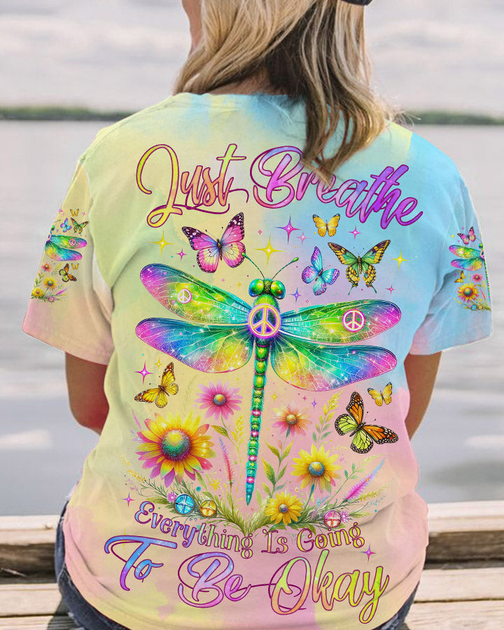 JUST BREATHE DRAGONFLY ALL OVER PRINT - TLNZ0512231