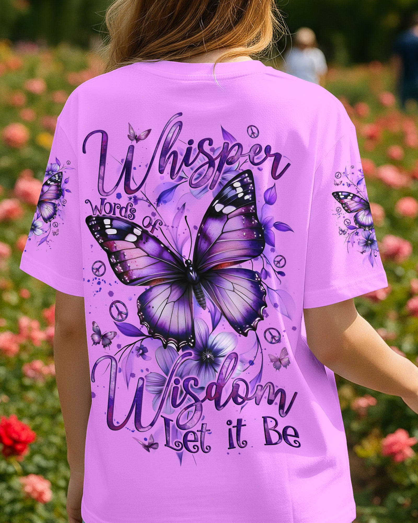 WHISPER WORDS OF WISDOM LET IT BE BUTTERFLY ALL OVER PRINT - TYQY2210251