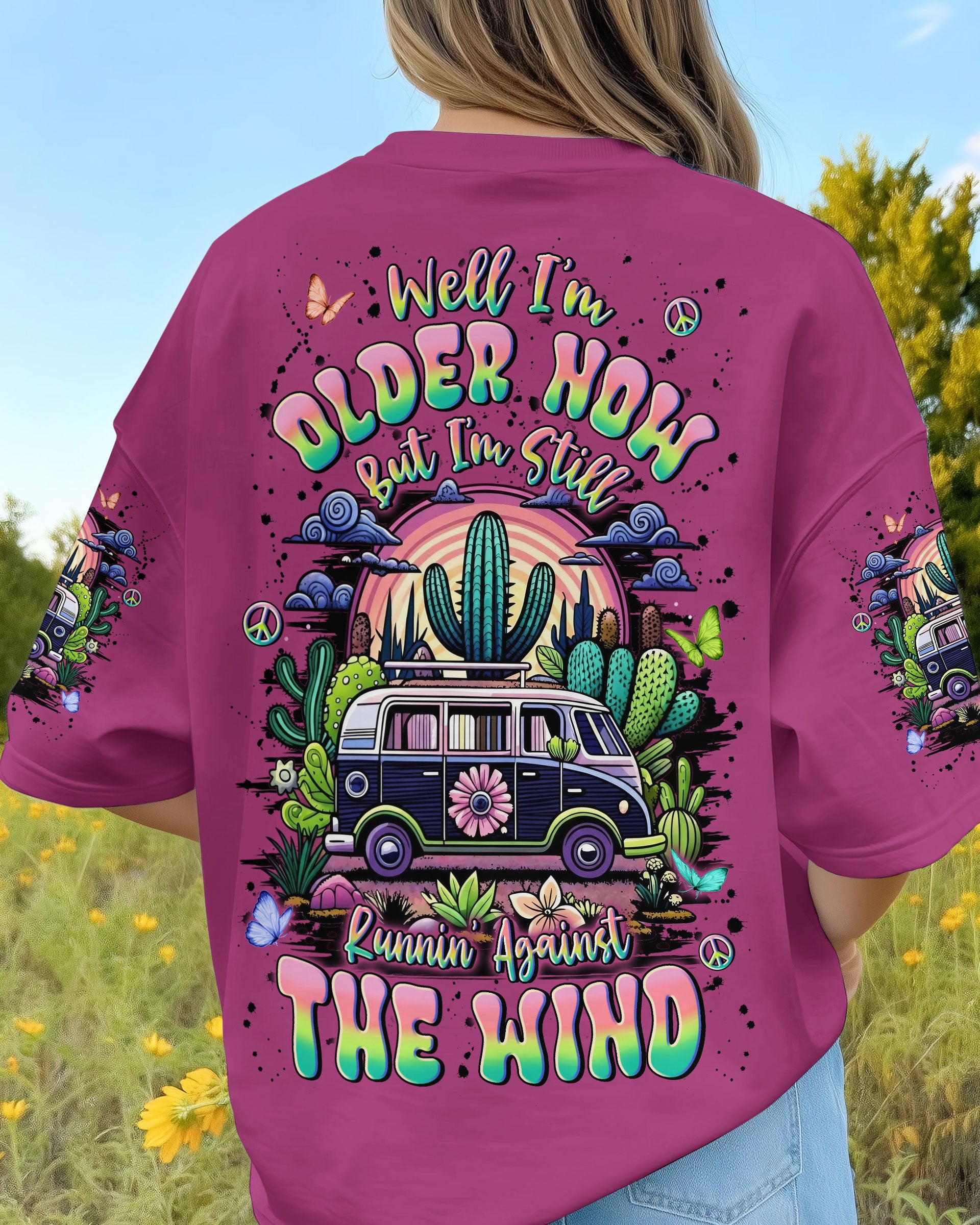 RUNNING AGAINST THE WIND ALL OVER PRINT - YHLN2312251