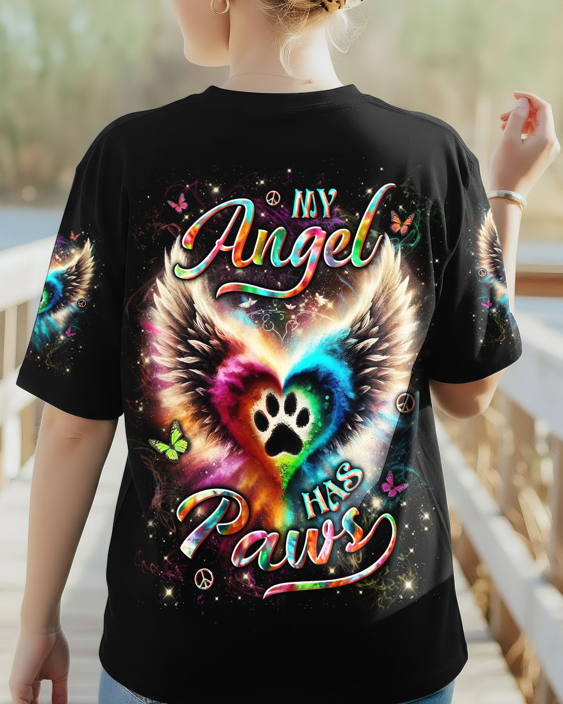 MY ANGEL HAS PAWS ALL OVER PRINT - YHLN2512252