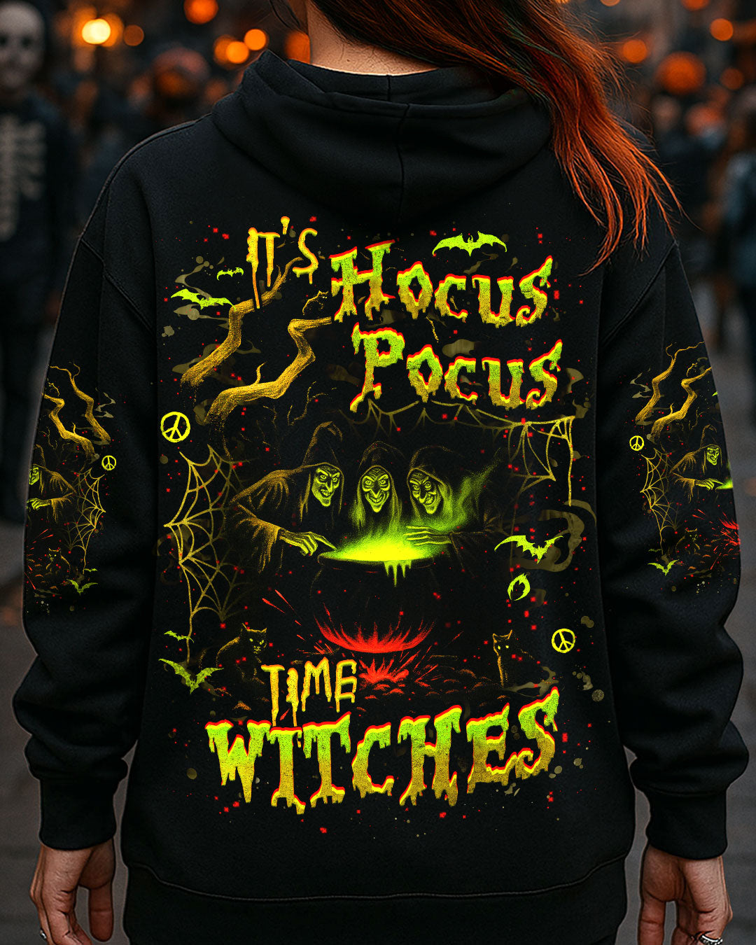 IT'S HOCUS POCUS TIME WITCHES HALLOWEEN ALL OVER PRINT - YHHG3107251