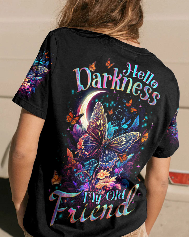 HELLO DARKNESS MY OLD FRIEND BUTTERFLY ALL OVER PRINT - TLNZ0308233
