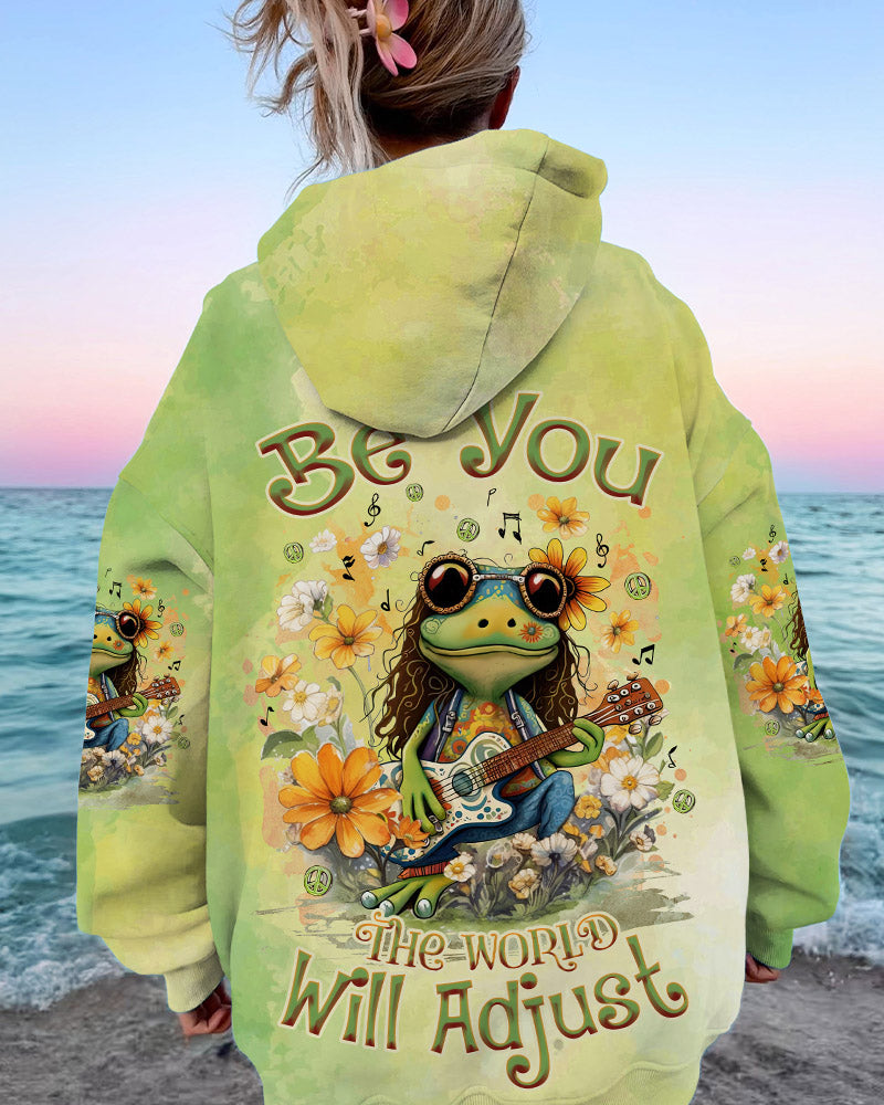 BE YOU THE WORLD WILL ADJUST FROG ALL OVER PRINT - TLNZ0709231