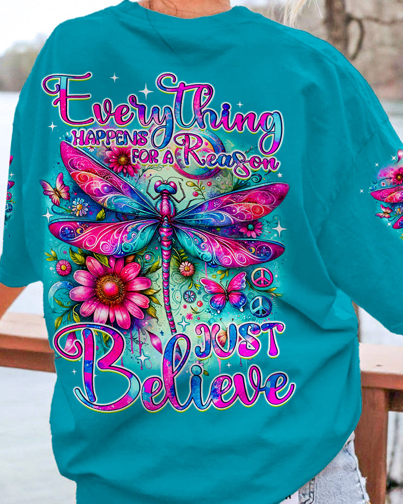 JUST BELIEVE DRAGONFLY ALL OVER PRINT - TYQY1512233