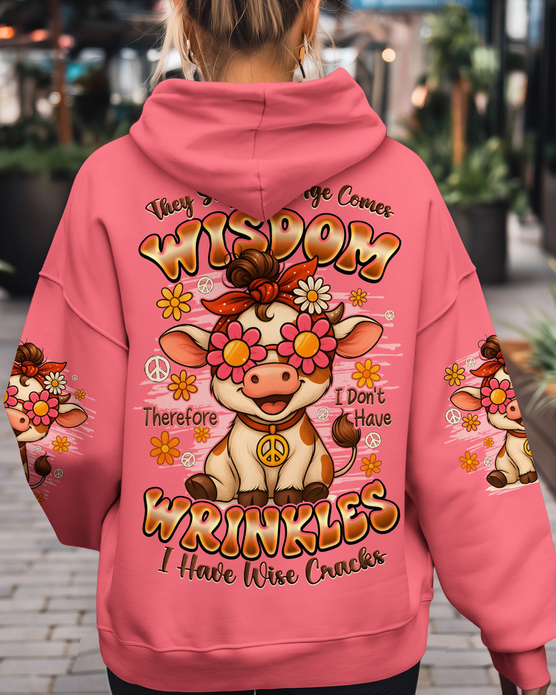 THEY SAY WITH AGE COMES WISDOM COW ALL OVER PRINT - TYQY2209253