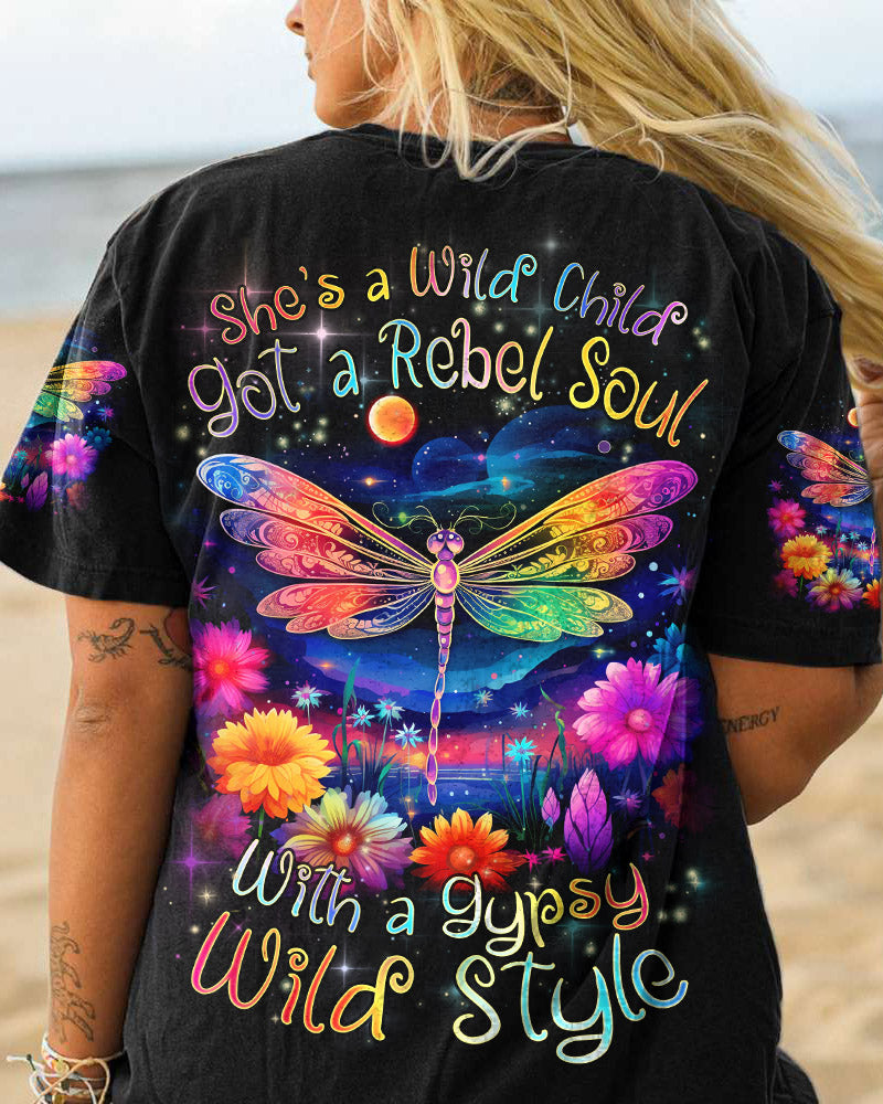 SHE IS A WILD CHILD DRAGONFLY ALL OVER PRINT - TLNZ1210233