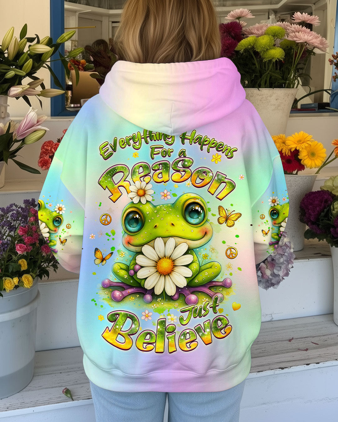 JUST BELIEVE FROG ALL OVER PRINT - YHHG1510252