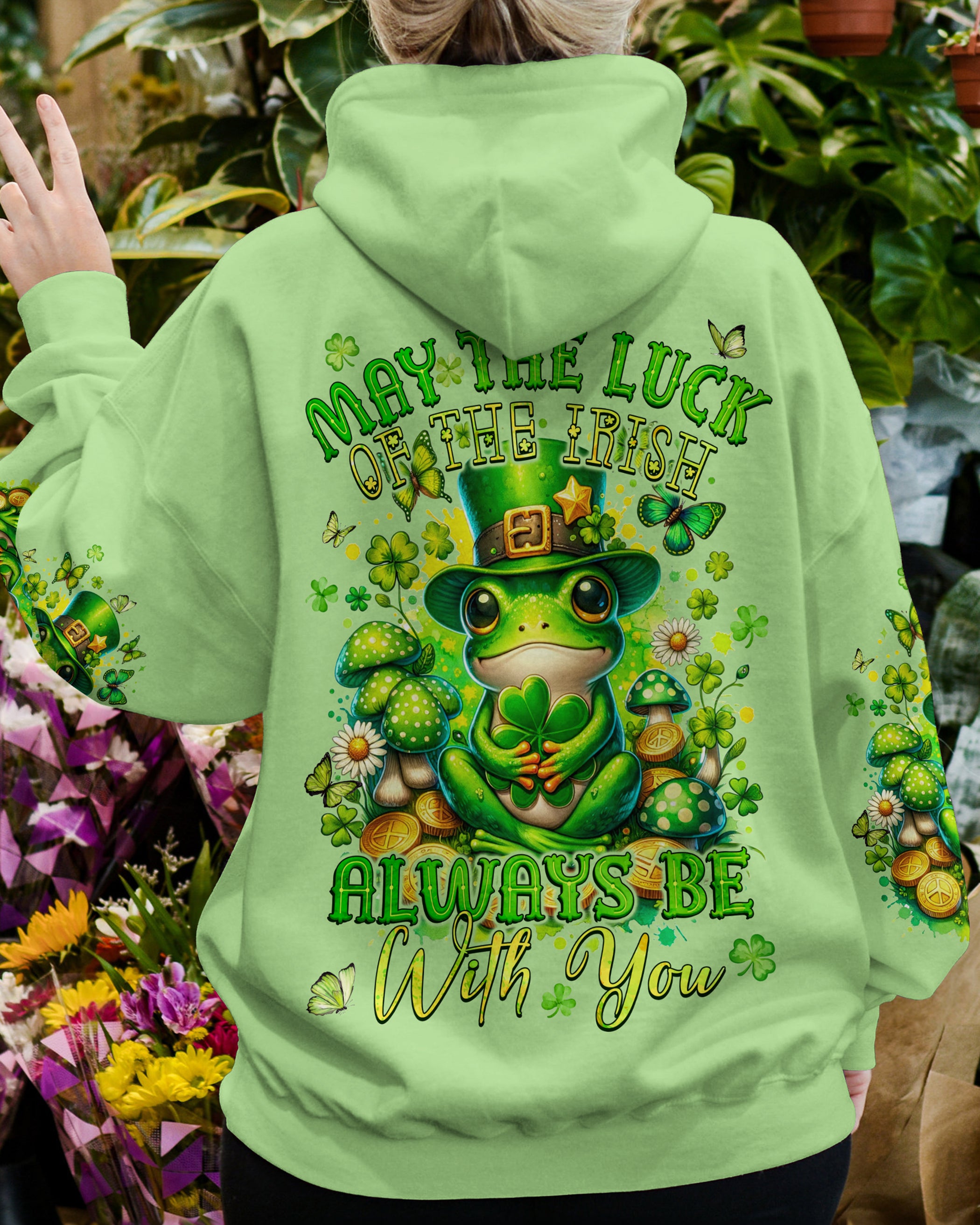 LUCK OF THE IRISH FROG PATRICK'S DAY ALL OVER PRINT - TYQY1601244