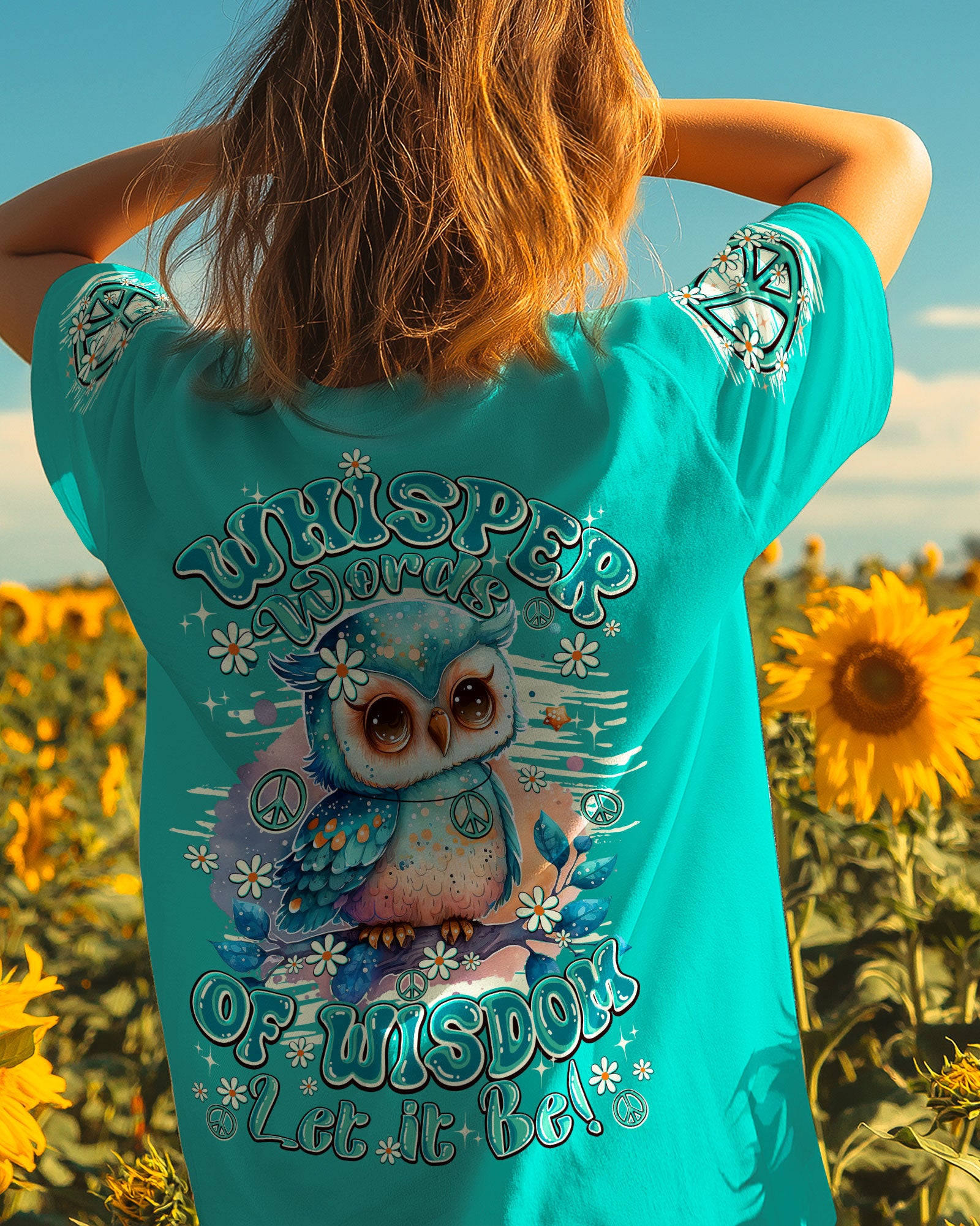 WHISPER WORDS OF WISDOM LET IT BE OWL ALL OVER PRINT - TY2419251