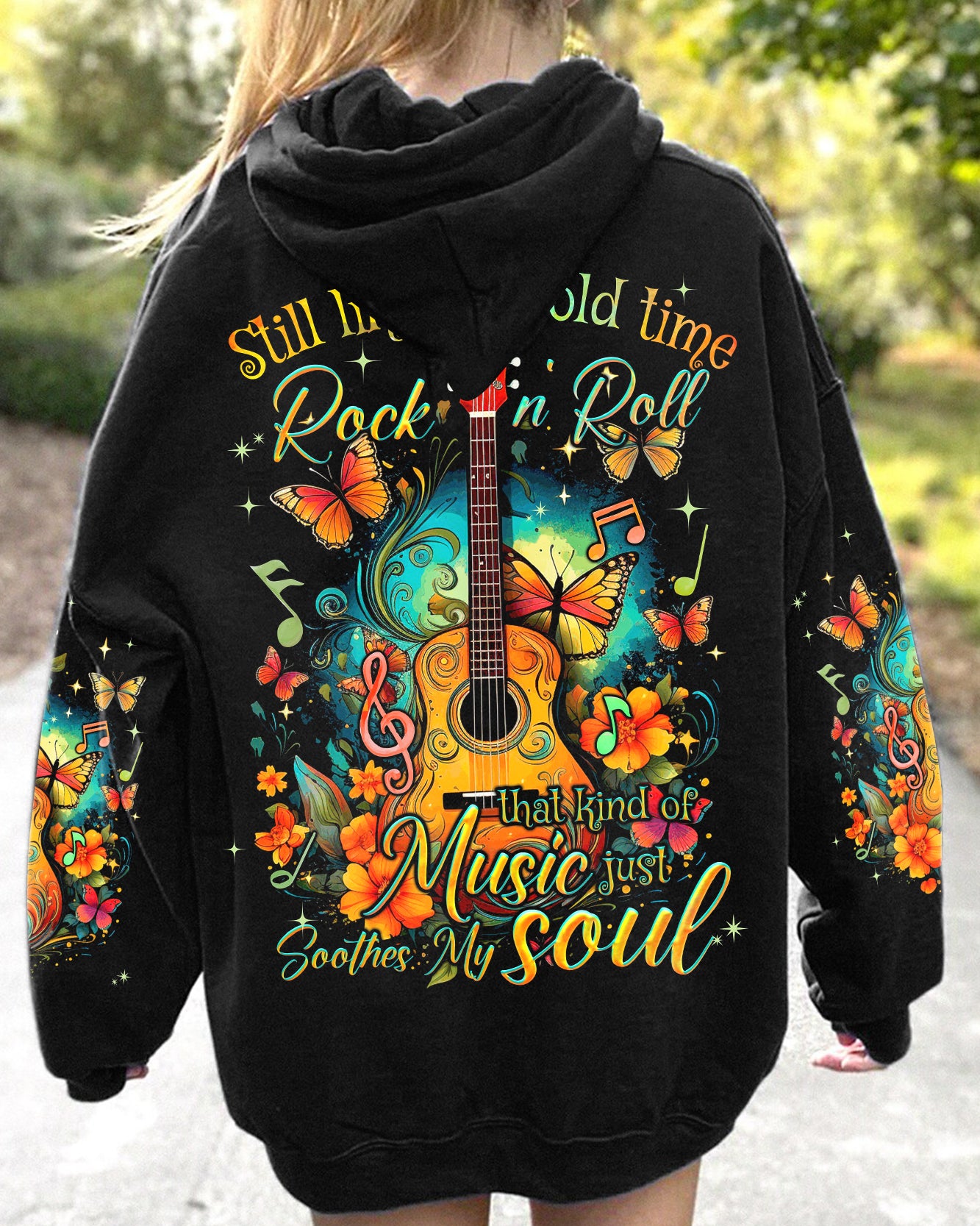 MUSIC SOOTHES THE SOUL GUITAR ALL OVER PRINT - TYQY1210233