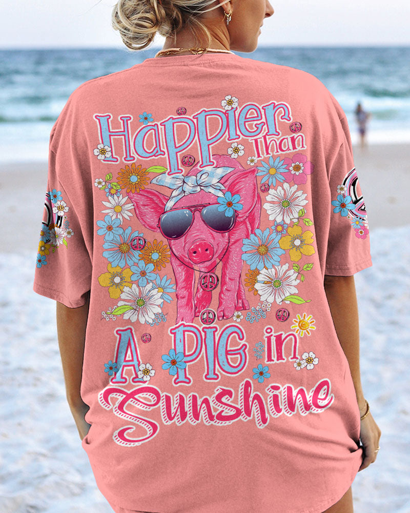 HAPPIER THAN A PIG IN SUNSHINE ALL OVER PRINT - TY3006234