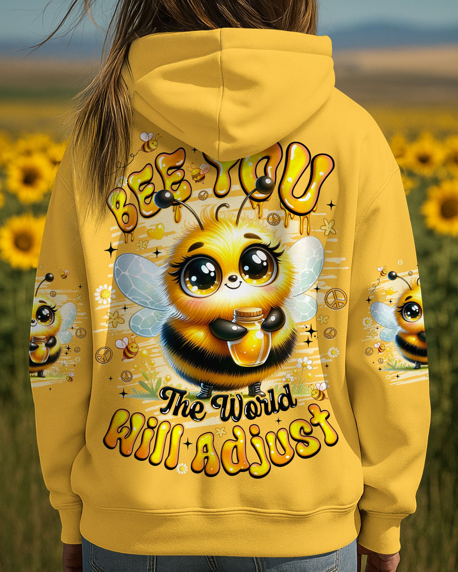 BEE YOU THE WORLD WILL ADJUST ALL OVER PRINT - TYQY3009251