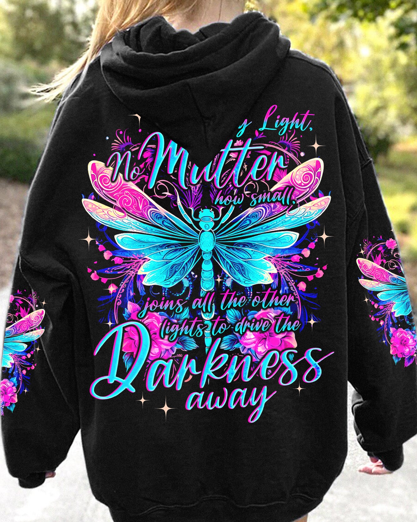 LIGHT TO DRIVE THE DARKNESS AWAY DRAGONFLY ALL OVER PRINT - TYQY1010231