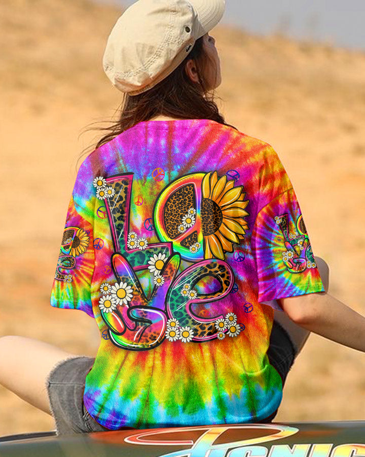 HIPPIE LOVE TIE DYE ALL OVER PRINT - TLNZ2106231