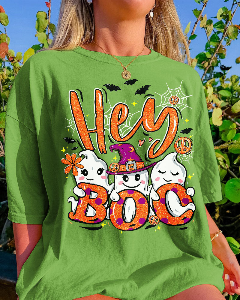 HEY BOO HALLOWEEN COTTON SHIRT - TY0408235