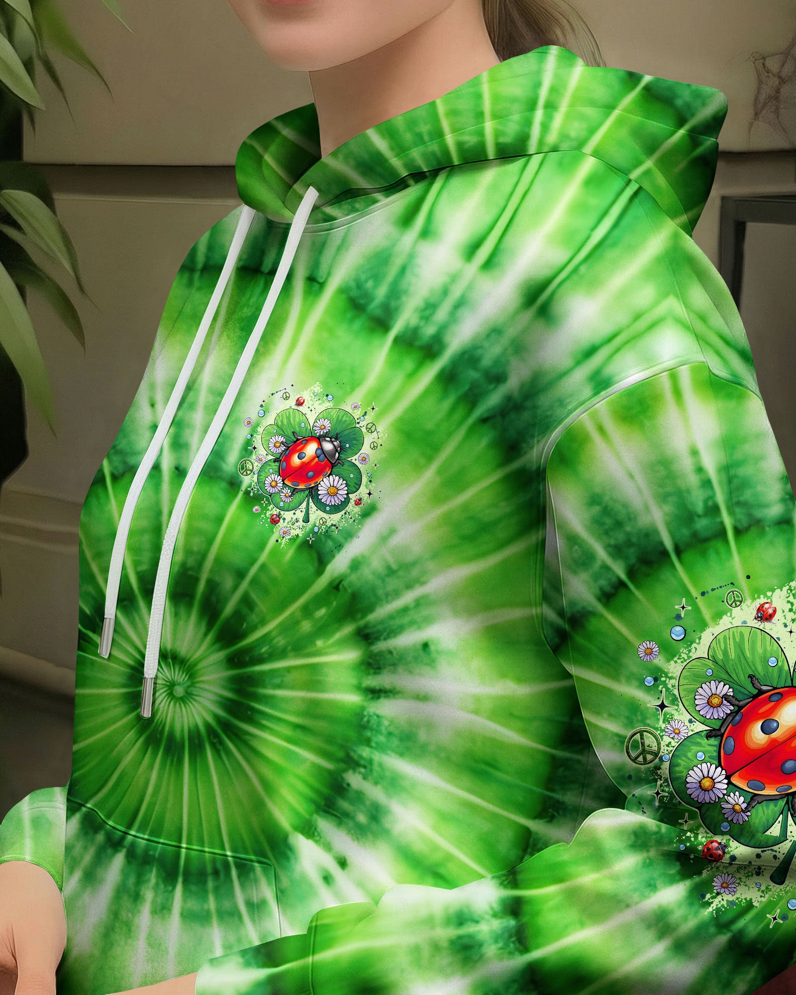 BUTTERFLY KISSES AND LADYBUG HUGS TIE DYE ALL OVER PRINT - TYQY0512252