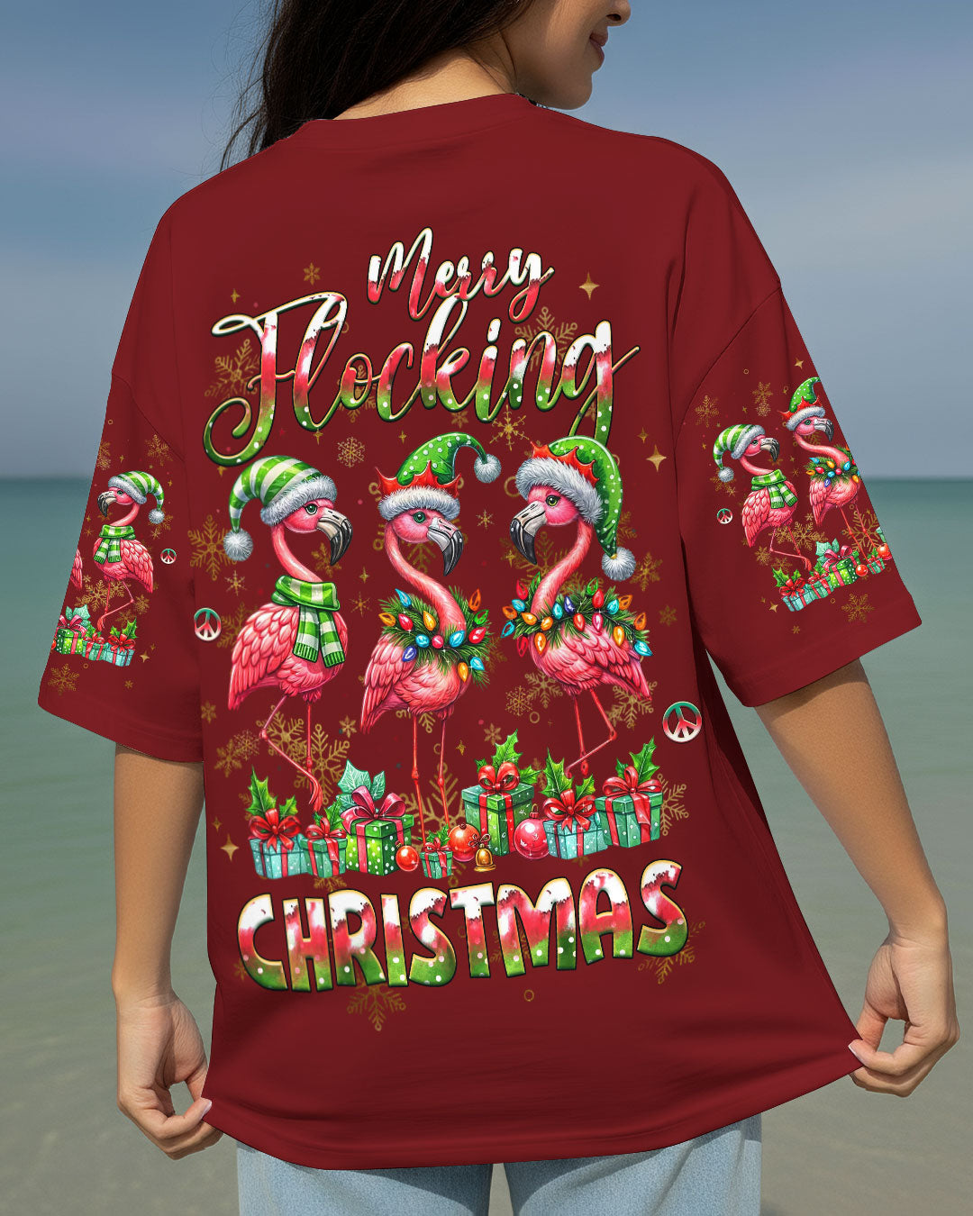 MERRY FLOCKING CHRISTMAS ALL OVER PRINT - YHHG0611251
