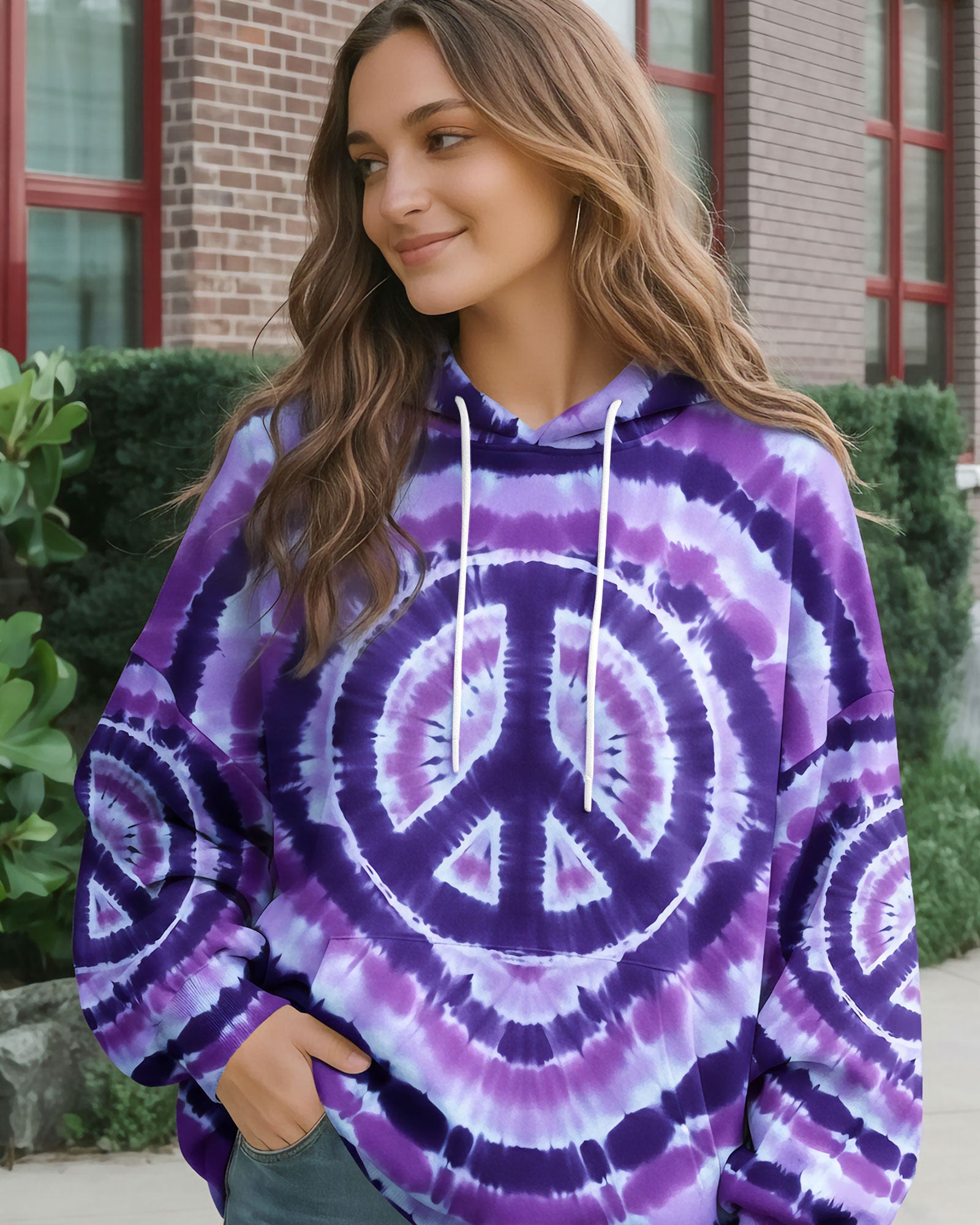 PEACE VIOLET ALL OVER PRINT - TYQY2912252