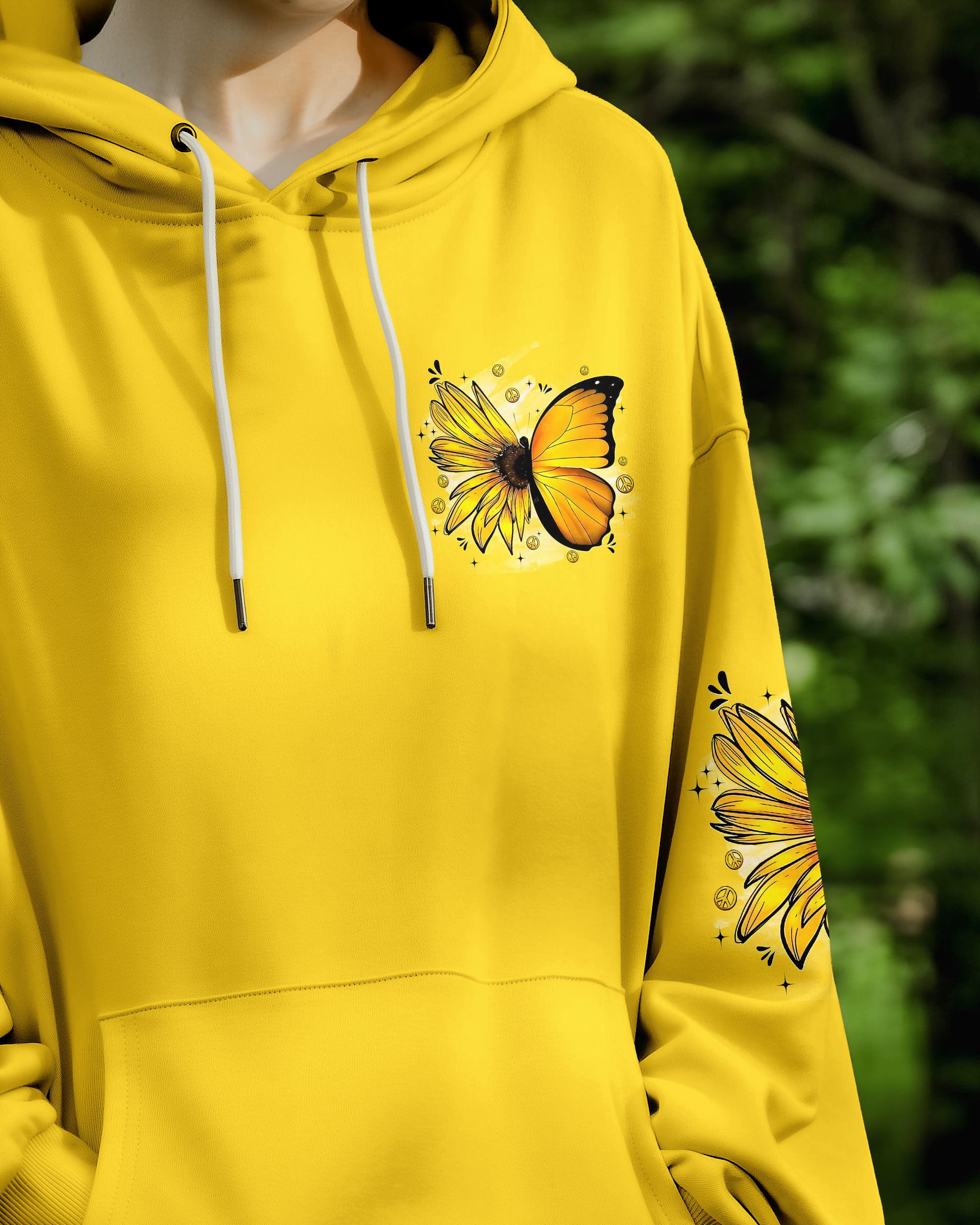 WHAT A WONDERFUL WORLD BUTTERFLY SUNFLOWER ALL OVER PRINT - TYQY2009254