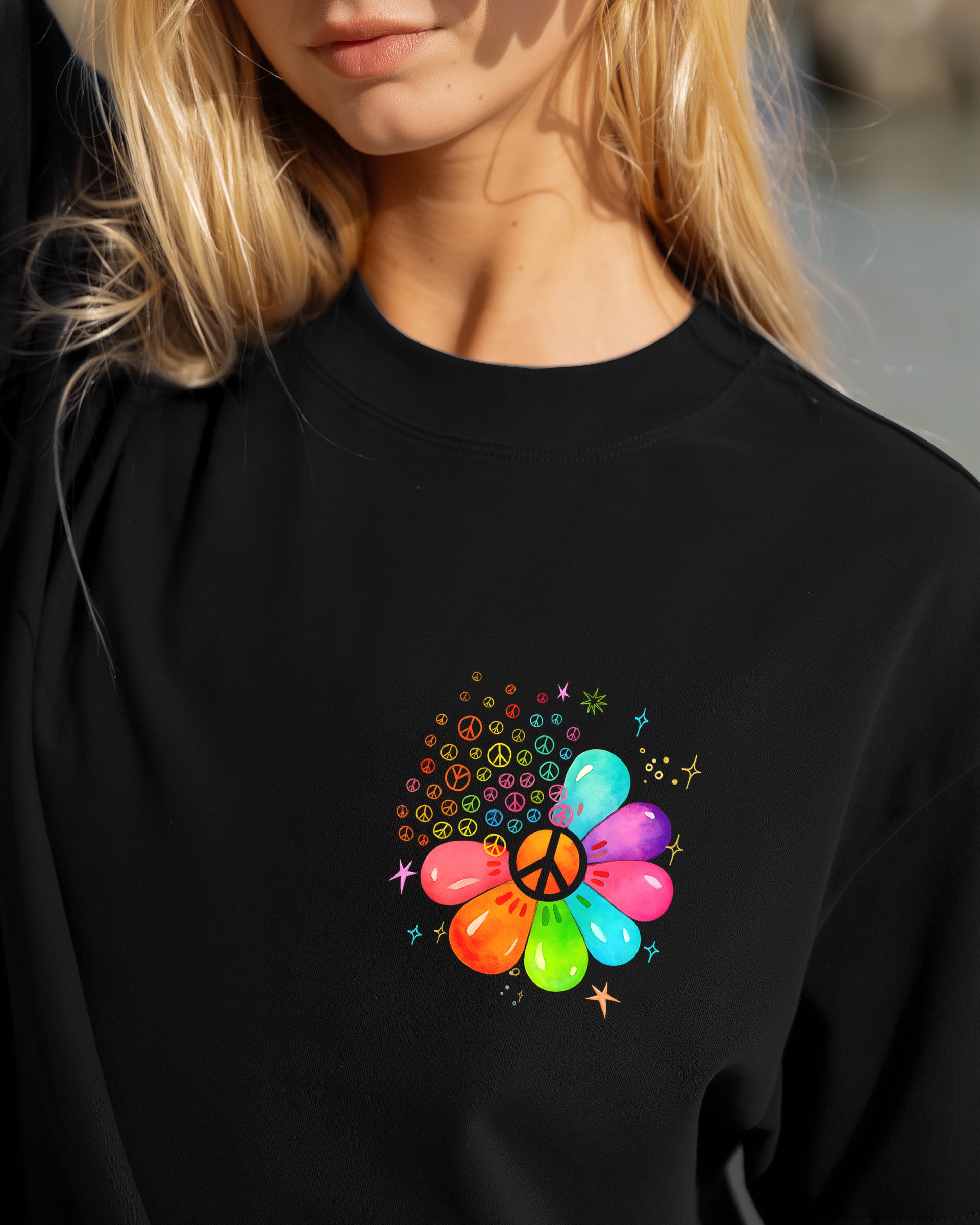 IMAGINE ALL THE PEOPLE LIVING LIFE IN PEACE FLOWER ALL OVER PRINT - TYQY0910254