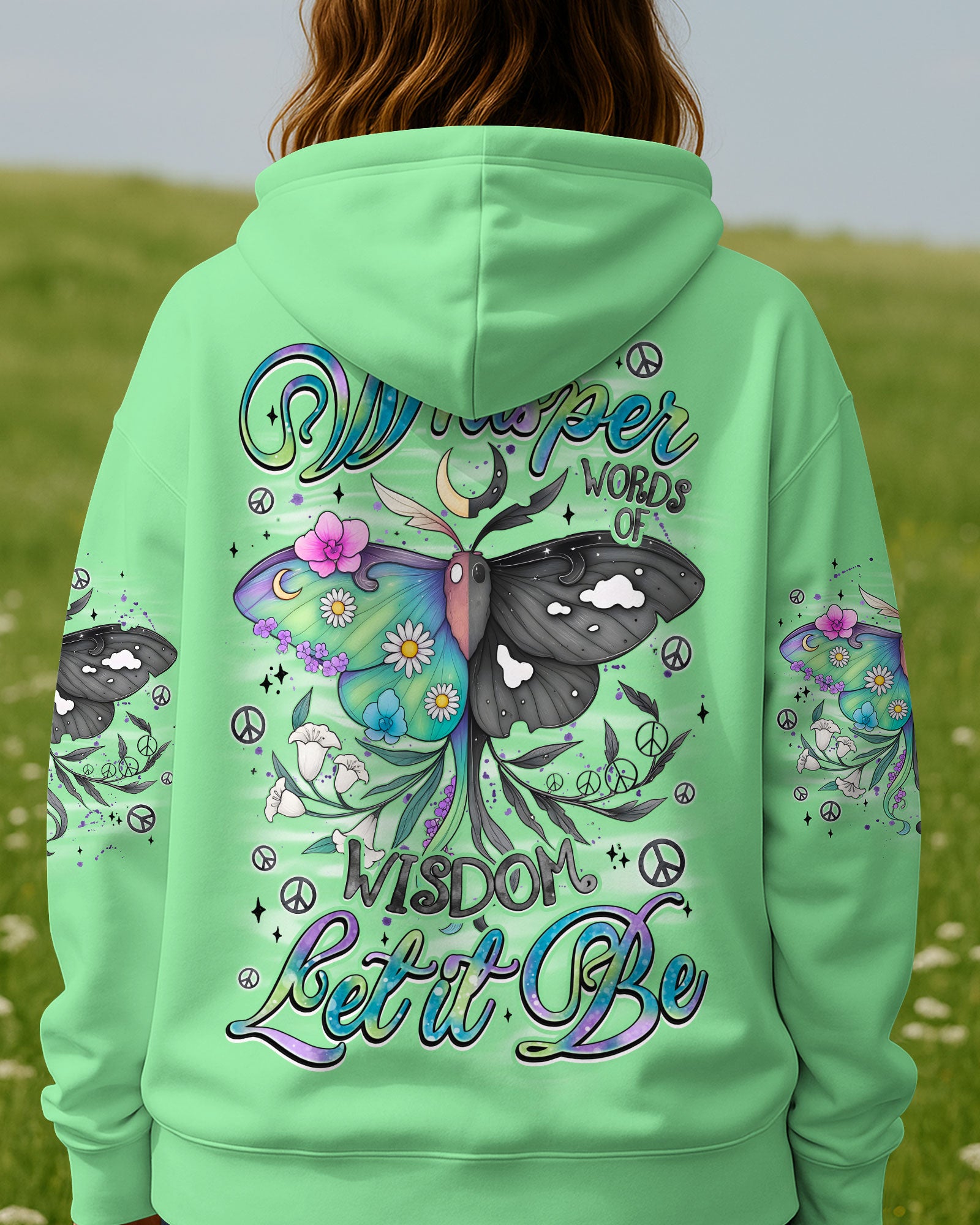 WHISPER WORDS OF WISDOM LET IT BE BUTTERFLY ALL OVER PRINT - TYQY0508252
