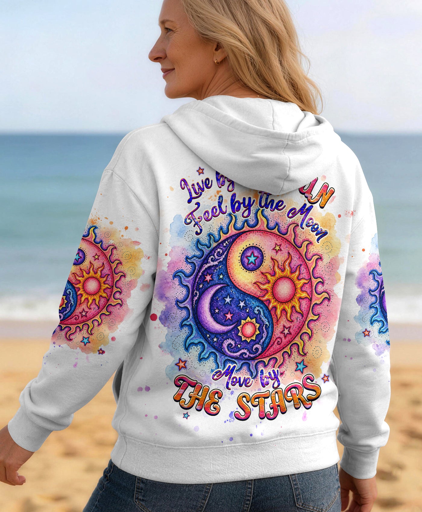 LIVE BY THE SUN FEEL BY THE MOON  ALL OVER PRINT - TLHG2904264