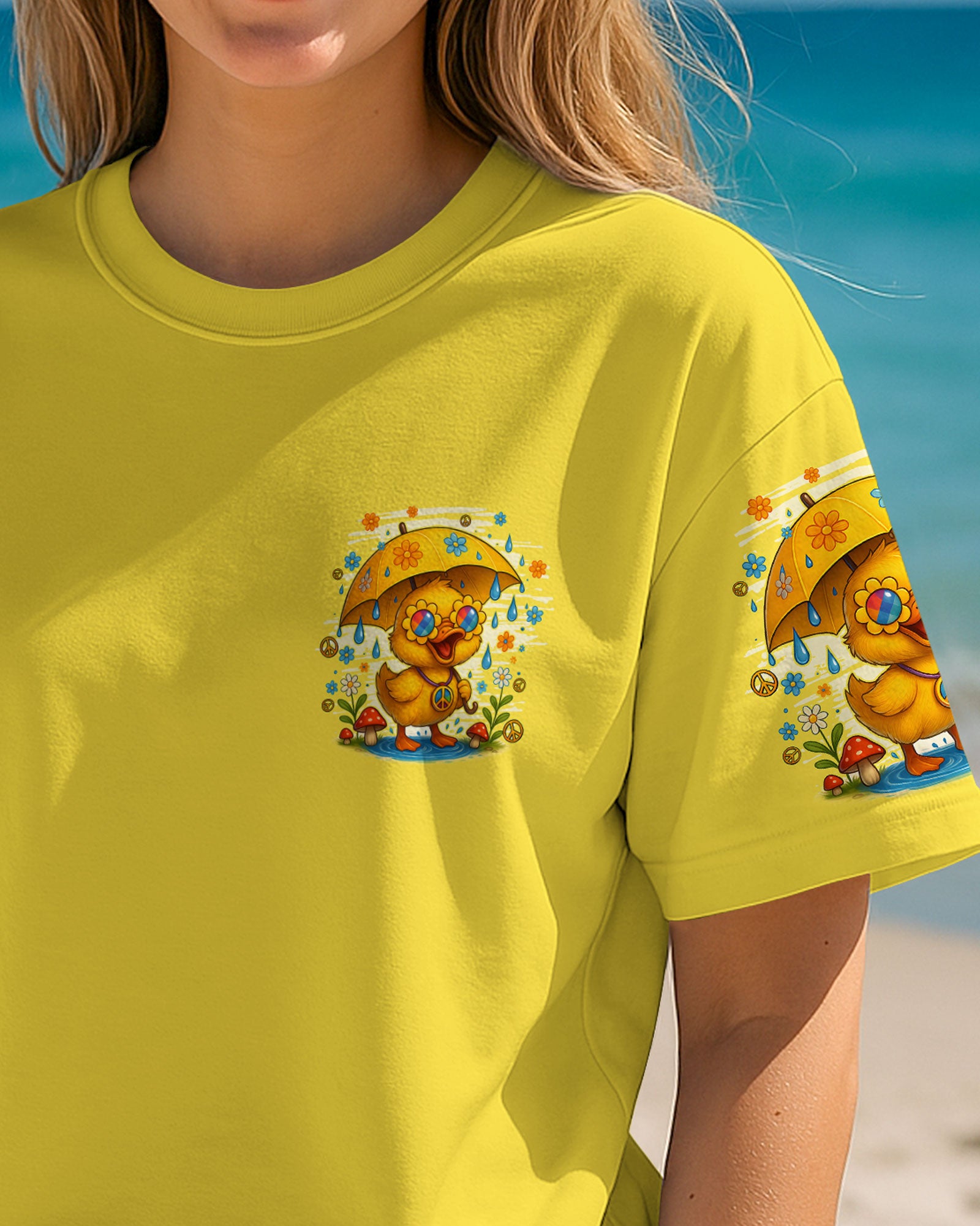 DANCE IN THE RAIN DUCK HIPPIE ALL OVER PRINT - TYQY1208251