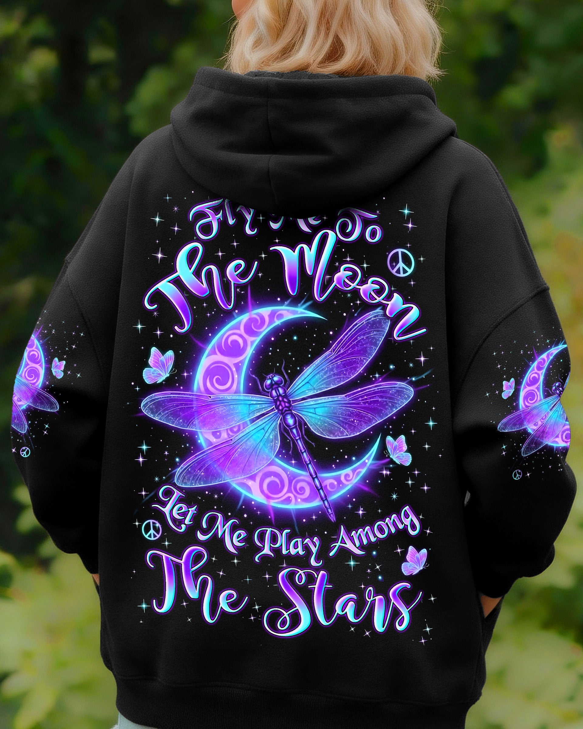 FLY ME TO THE MOON DRAGONFLY ALL OVER PRINT - YHLN1501262