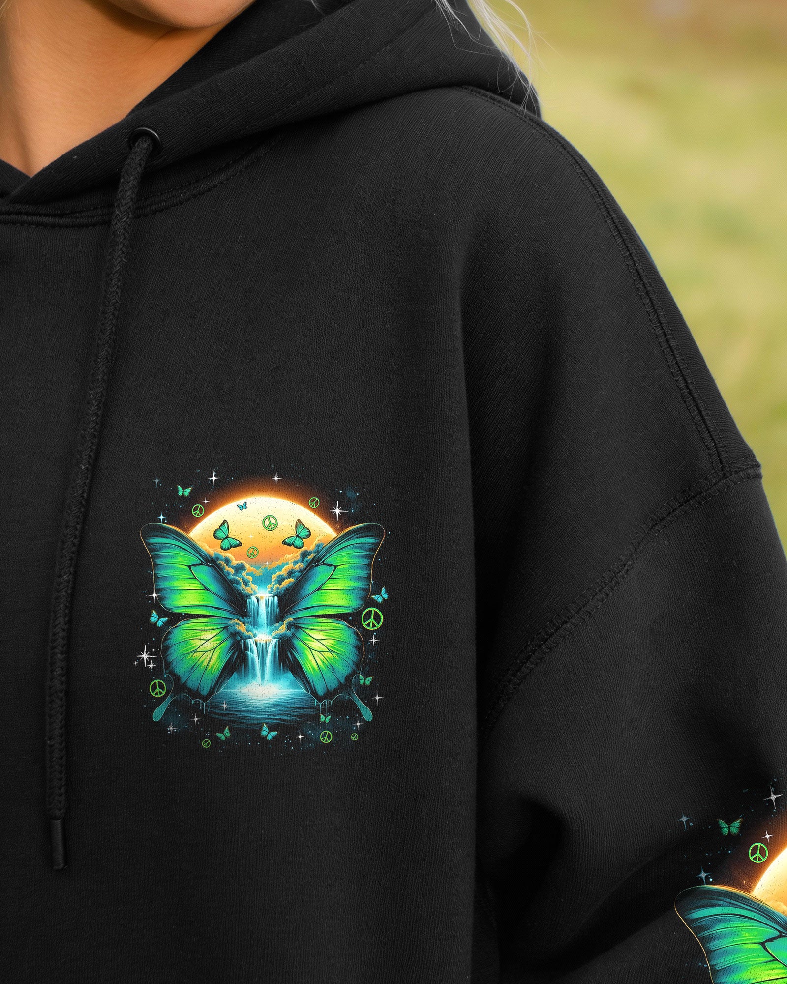 NEVER HIDE YOUR WINGS BUTTERFLY ALL OVER PRINT - TYQY0902262