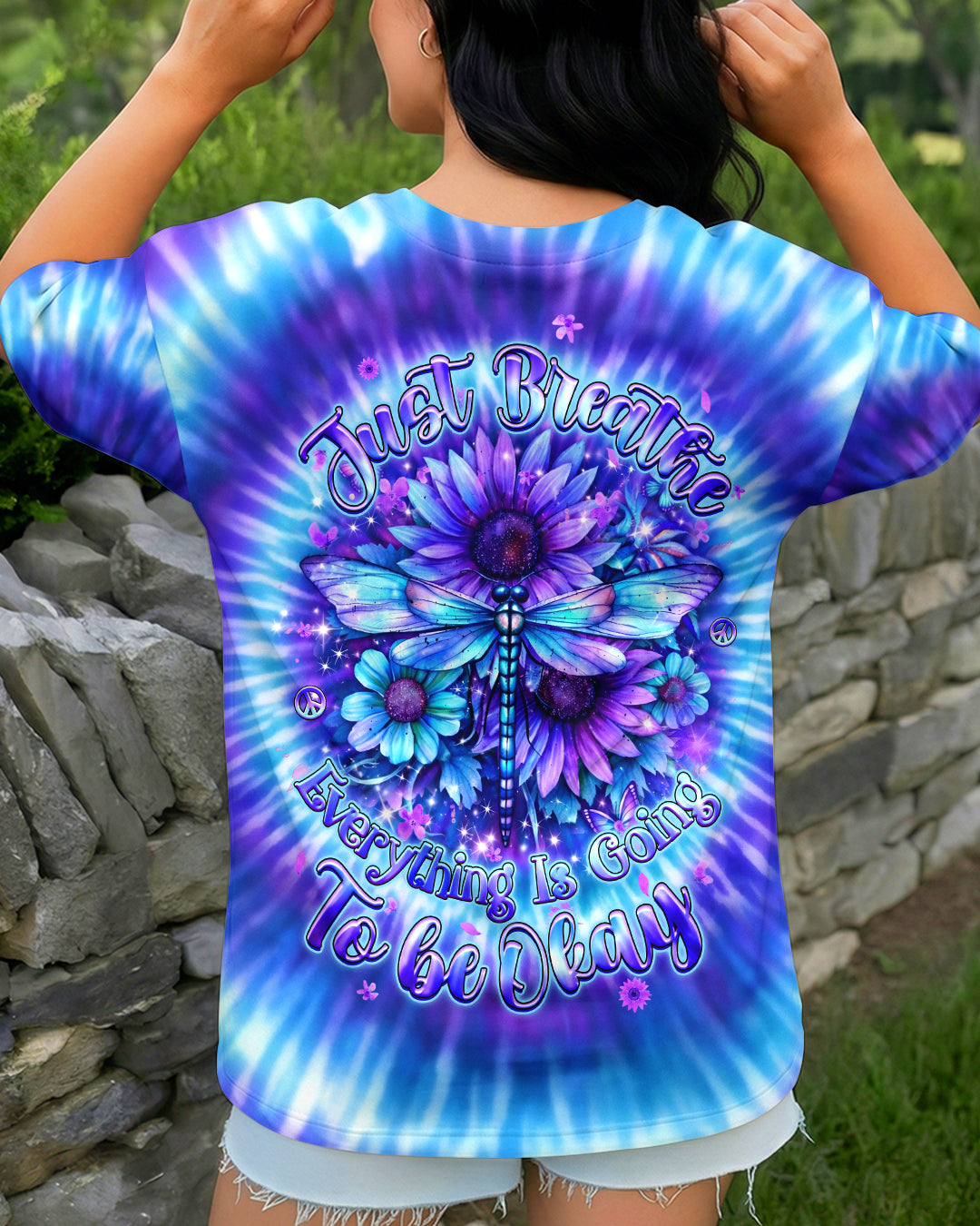 JUST BREATHE DRAGONFLY ALL OVER PRINT - TLHG1603263