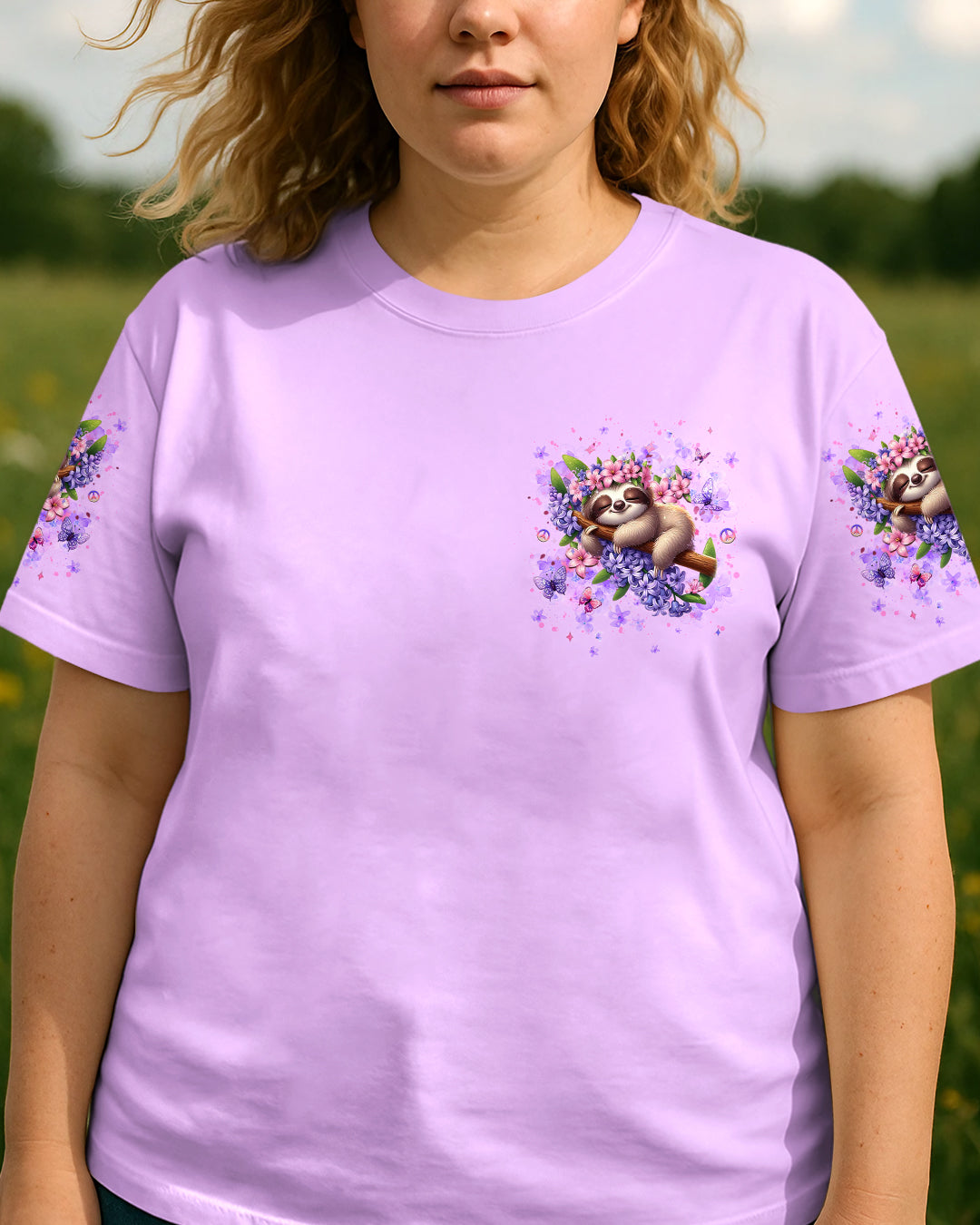 JUST BREATHE SLOTH ALL OVER PRINT - YHHG1908252