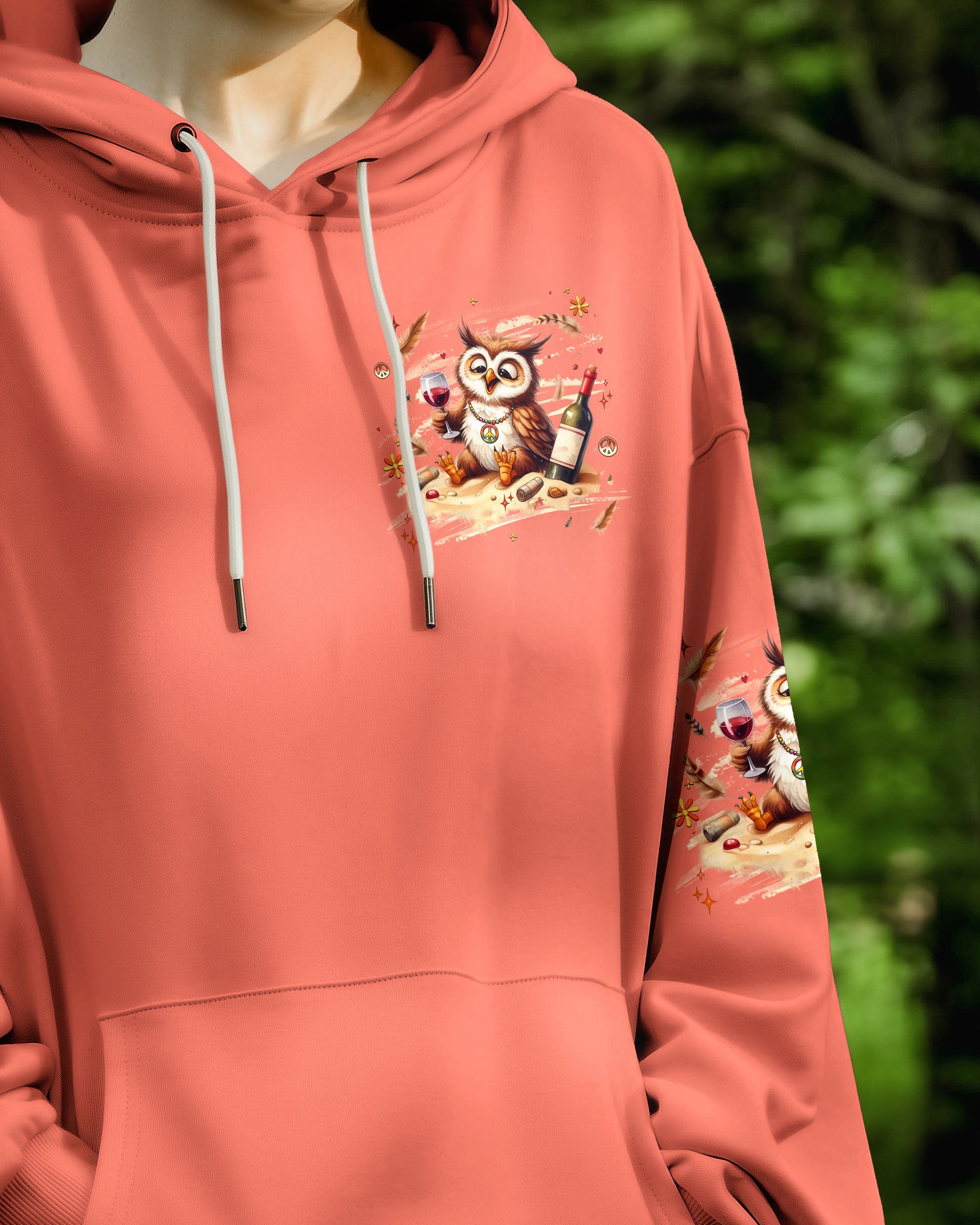 I'M SOCIALLY LUBRICATED OWL ALL OVER PRINT - YHHG1909252