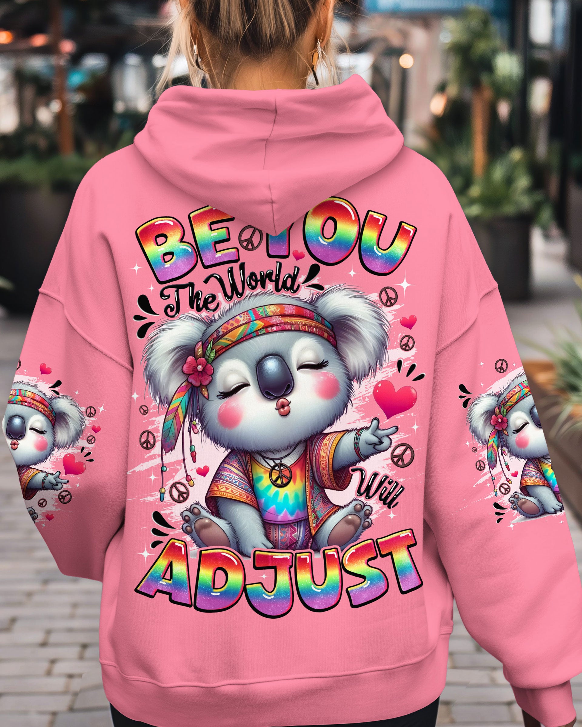 BE YOU THE WORLD WILL ADJUST KOALA ALL OVER PRINT - TYQY0609251