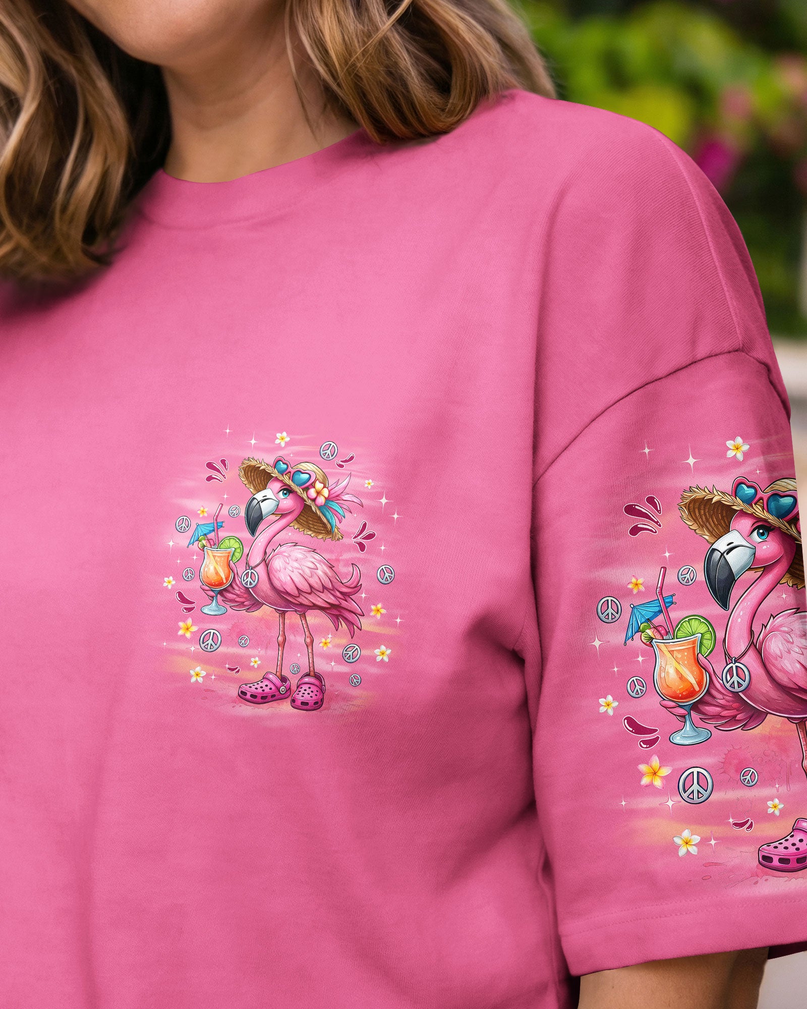 PRETTY IN PINK FLAMINGO ALL OVER PRINT - TYQY3103261